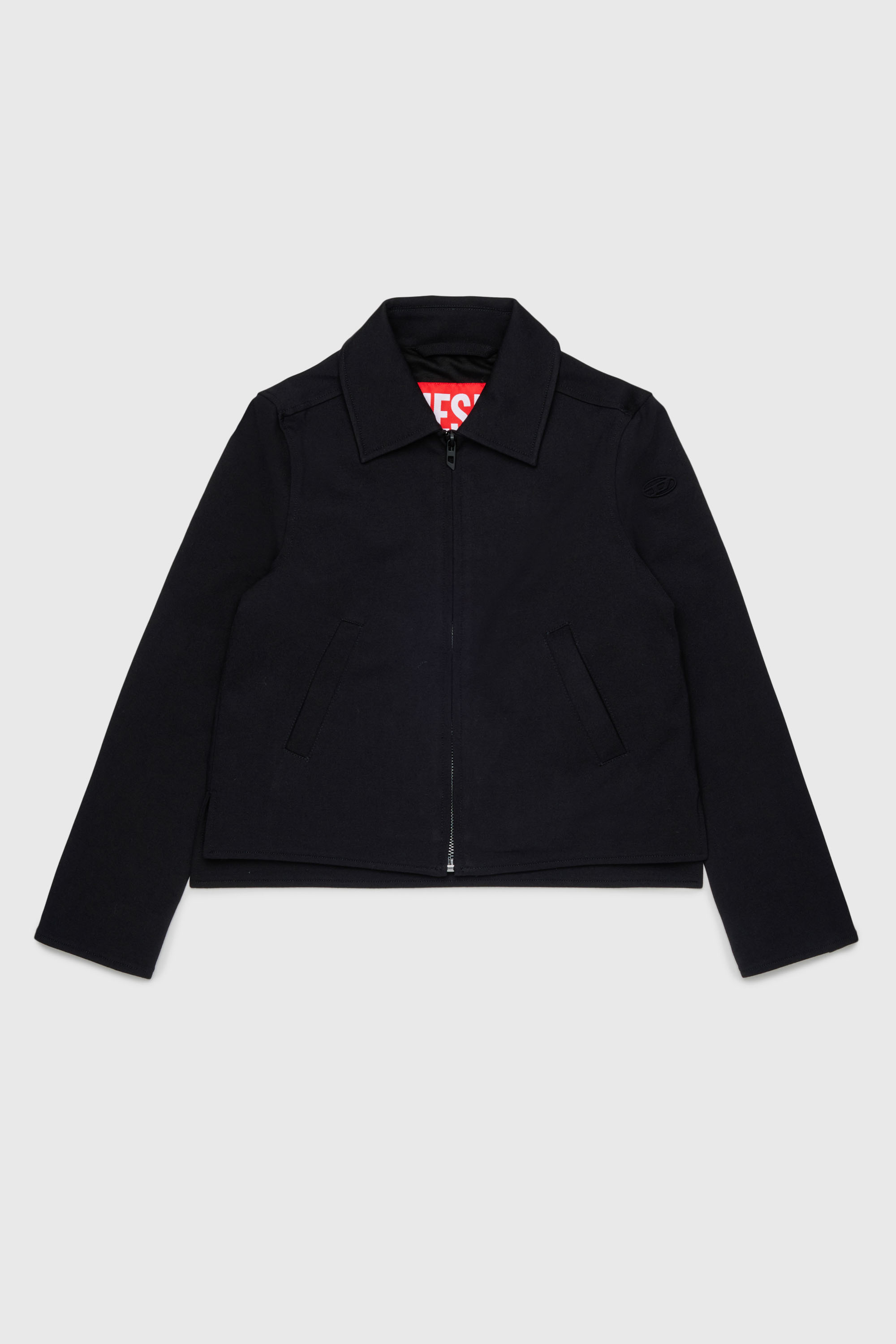 Diesel - JMILX, Giacca zip-up sartoriale in tessuto stretch Donna in Nero - 1