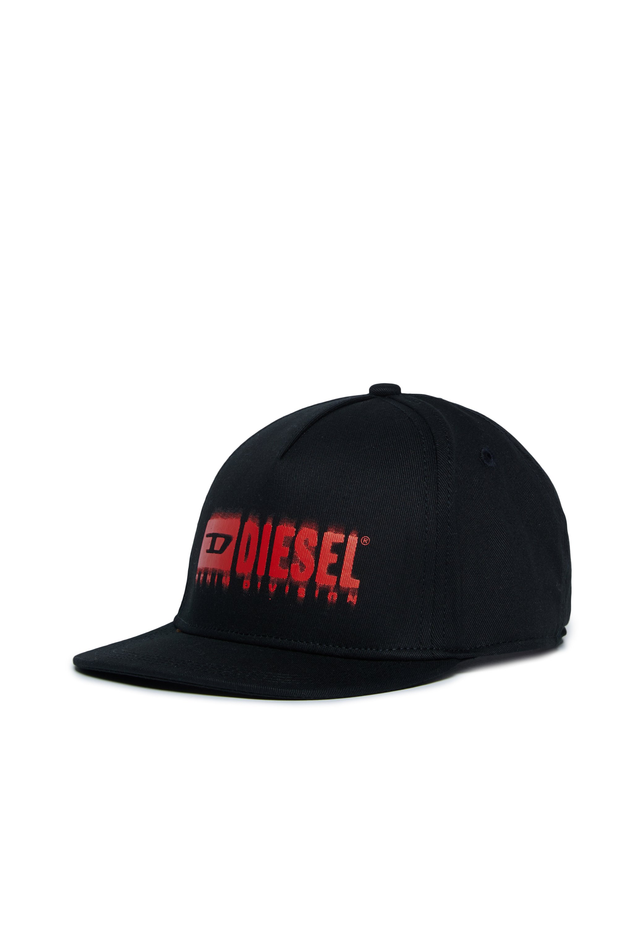 Diesel - FPRITTIL, Unisex's Baseball cap with smudged logo in Black - 1