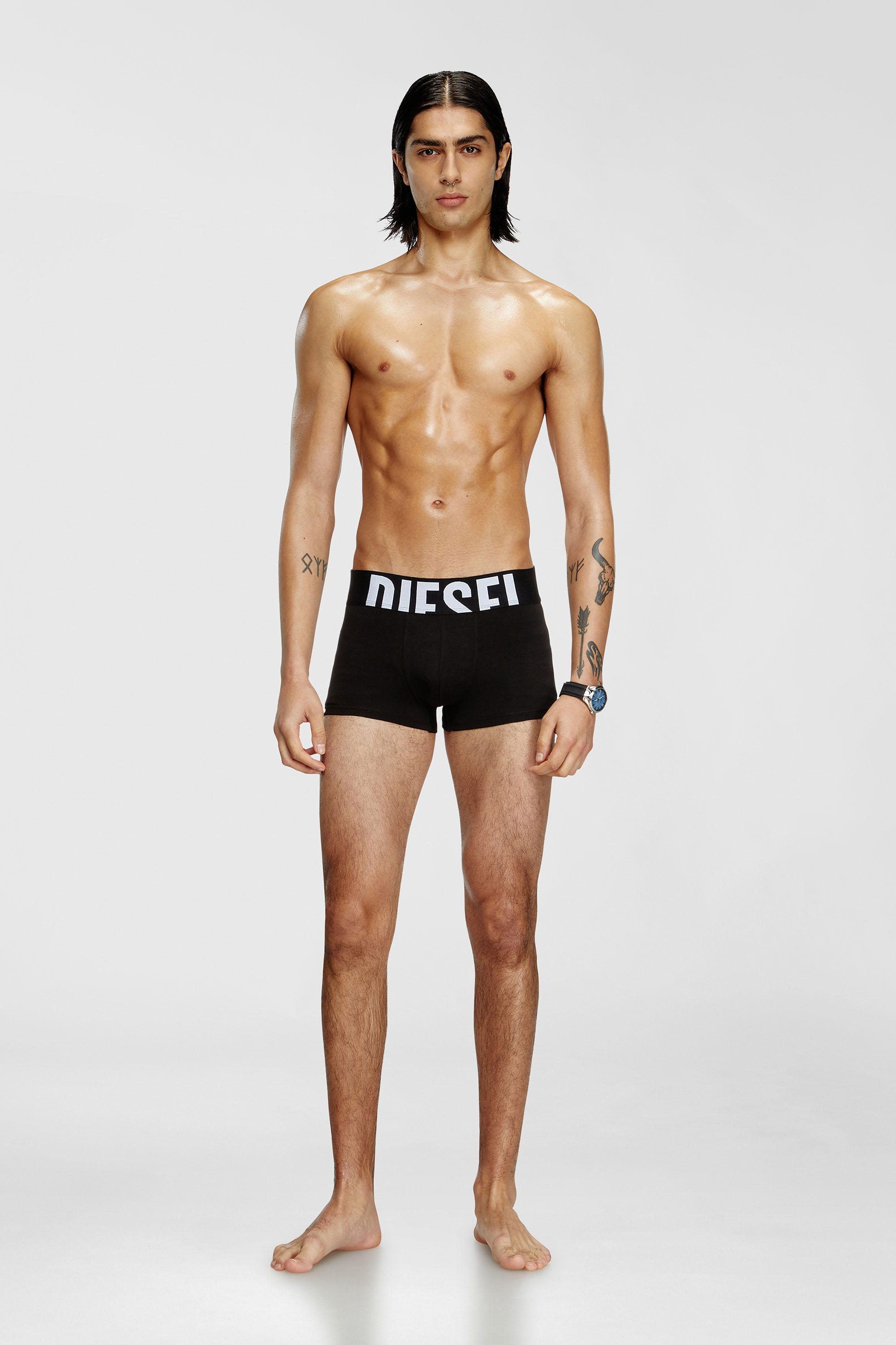 Diesel - UMBX-DAMIENTHREEPACK-5.5EL, Set da tre boxer in cotone stretch Uomo in Nero - 1