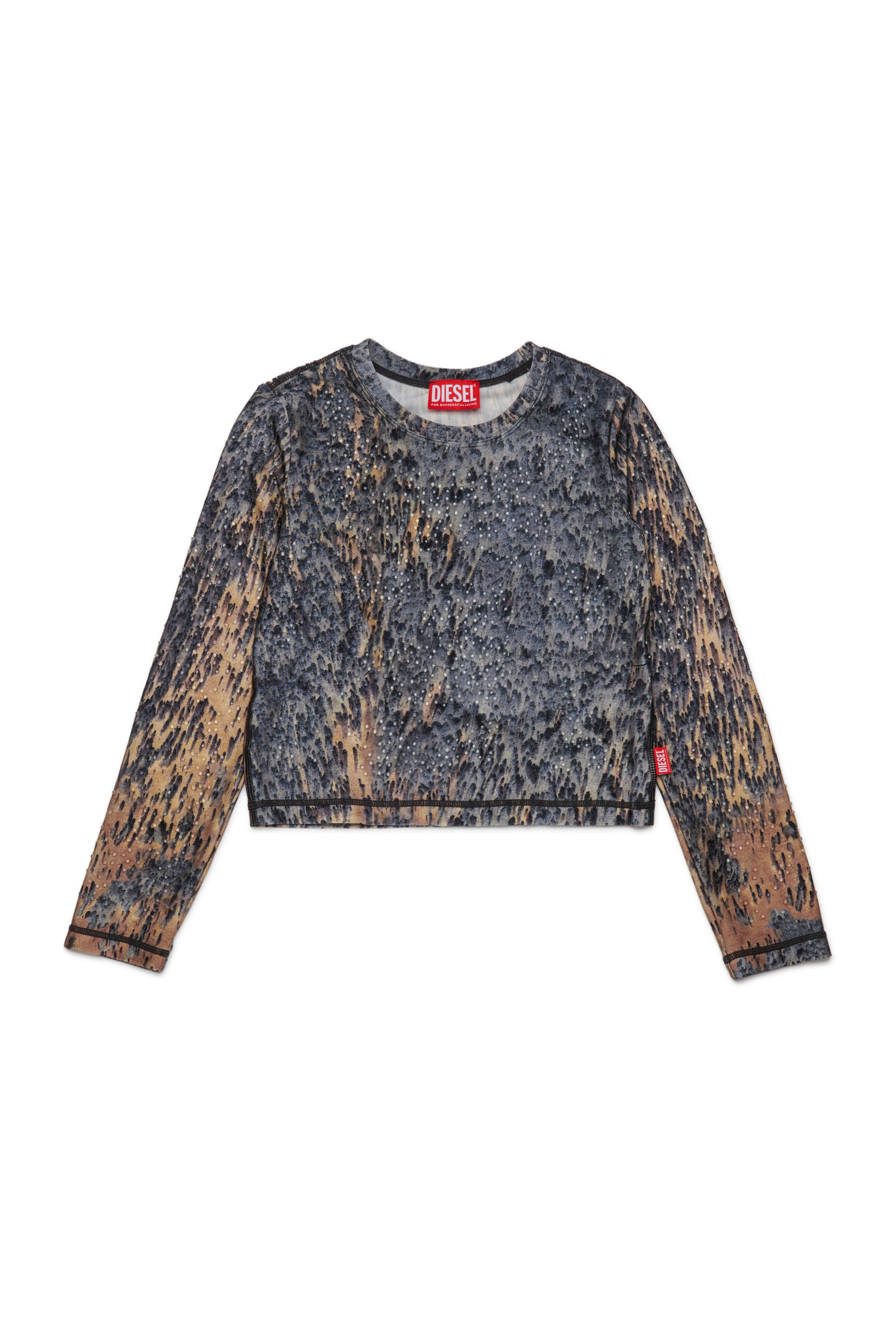 Diesel - TOSCA, T-shirt en nylon avec imprimé intégral Femme in Polychrome - 1