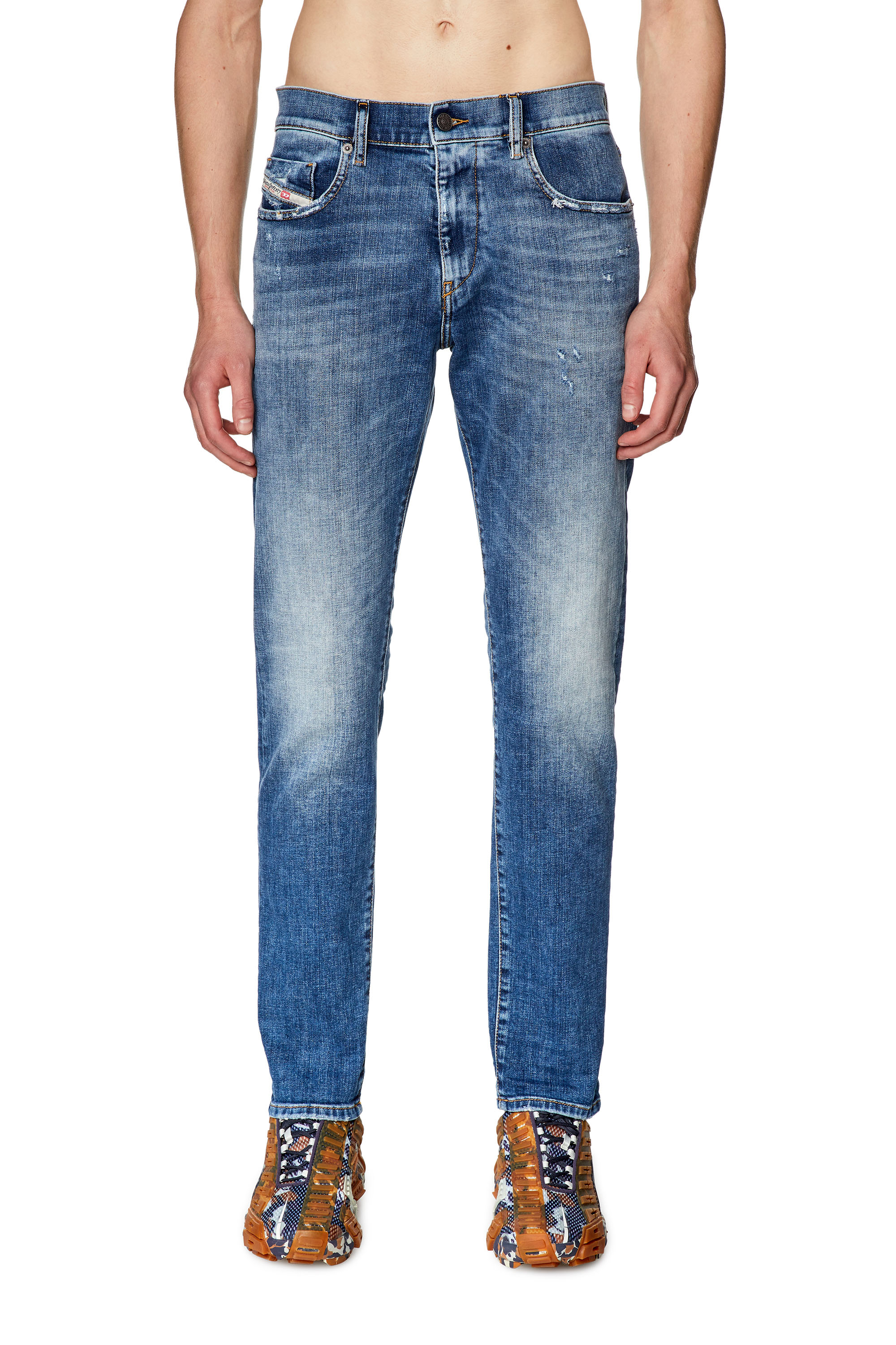 Diesel - Slim Jeans 2019 D-Strukt 09G32, Blu medio - Image 2
