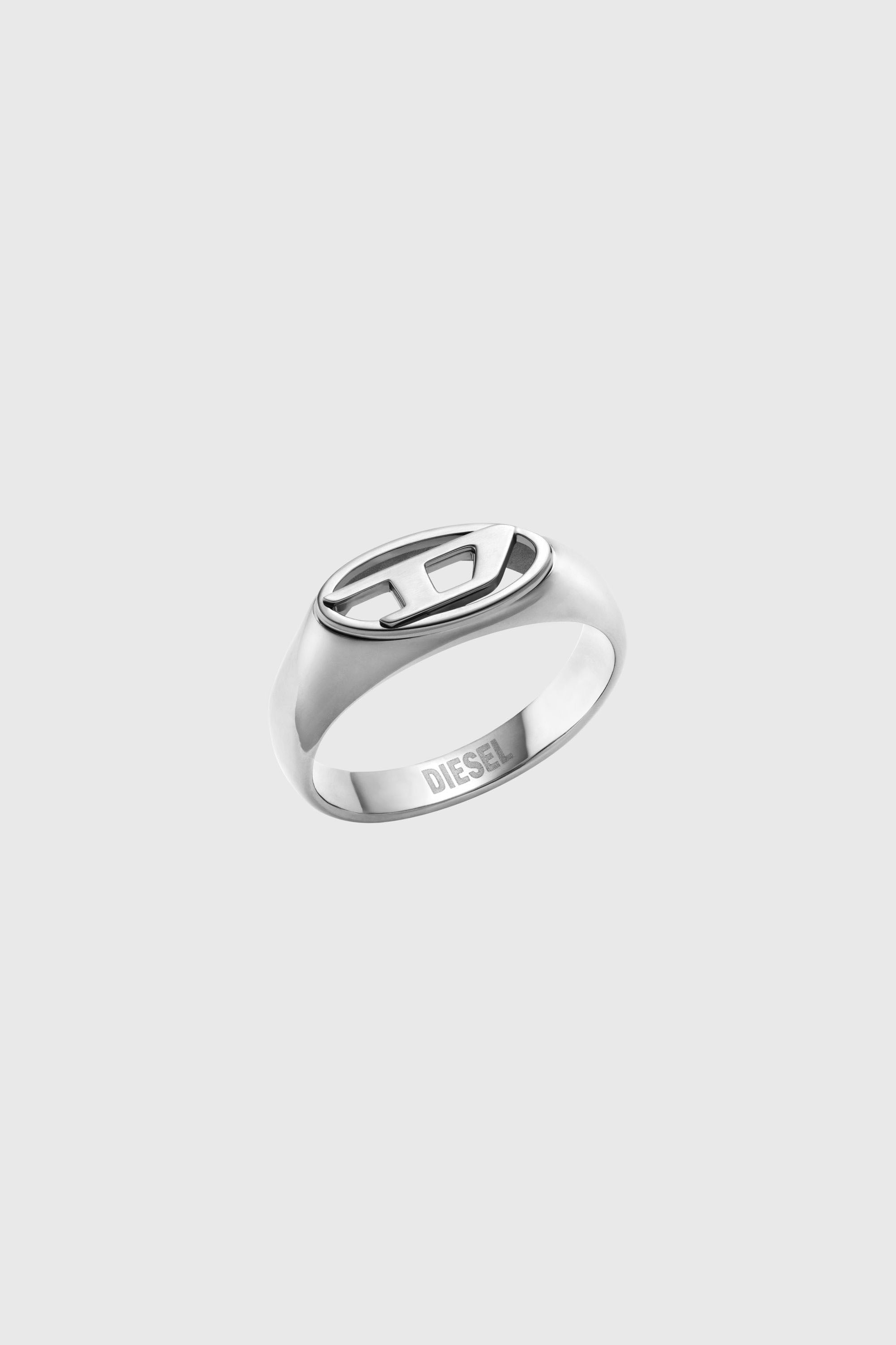 Diesel - DX1587040 JEWEL, Anello in acciaio inossidabile Unisex in Argento - 1