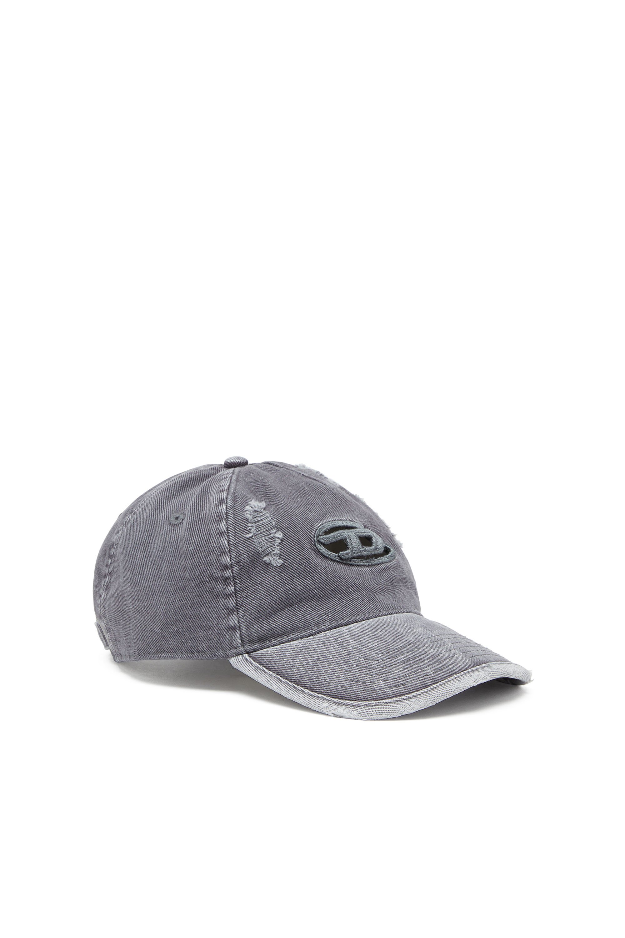 Diesel - C-BALL-UTLT, Cappello da baseball con Oval D Uomo in Grigio - 1