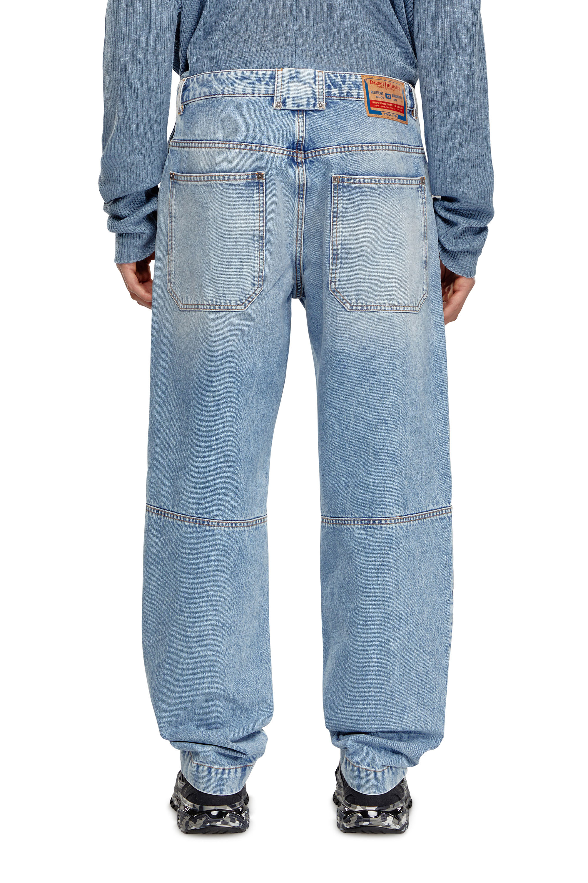Diesel - Tapered Jeans D-P-5-D 0GHAW, Bleu Clair - Image 3