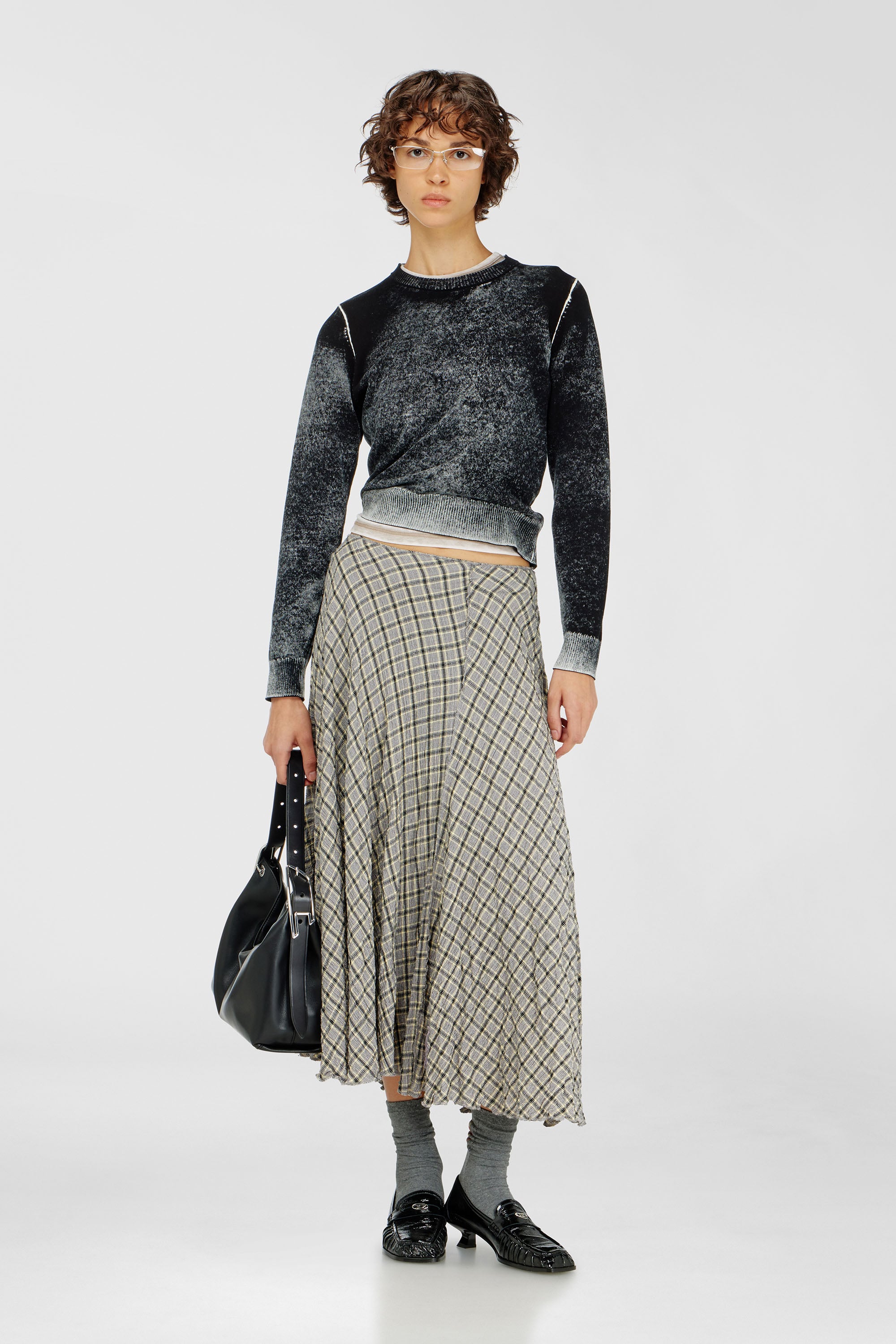 Diesel - M-LOVRE, Maglia con stampa interna sfumata Donna in Multicolor - 1