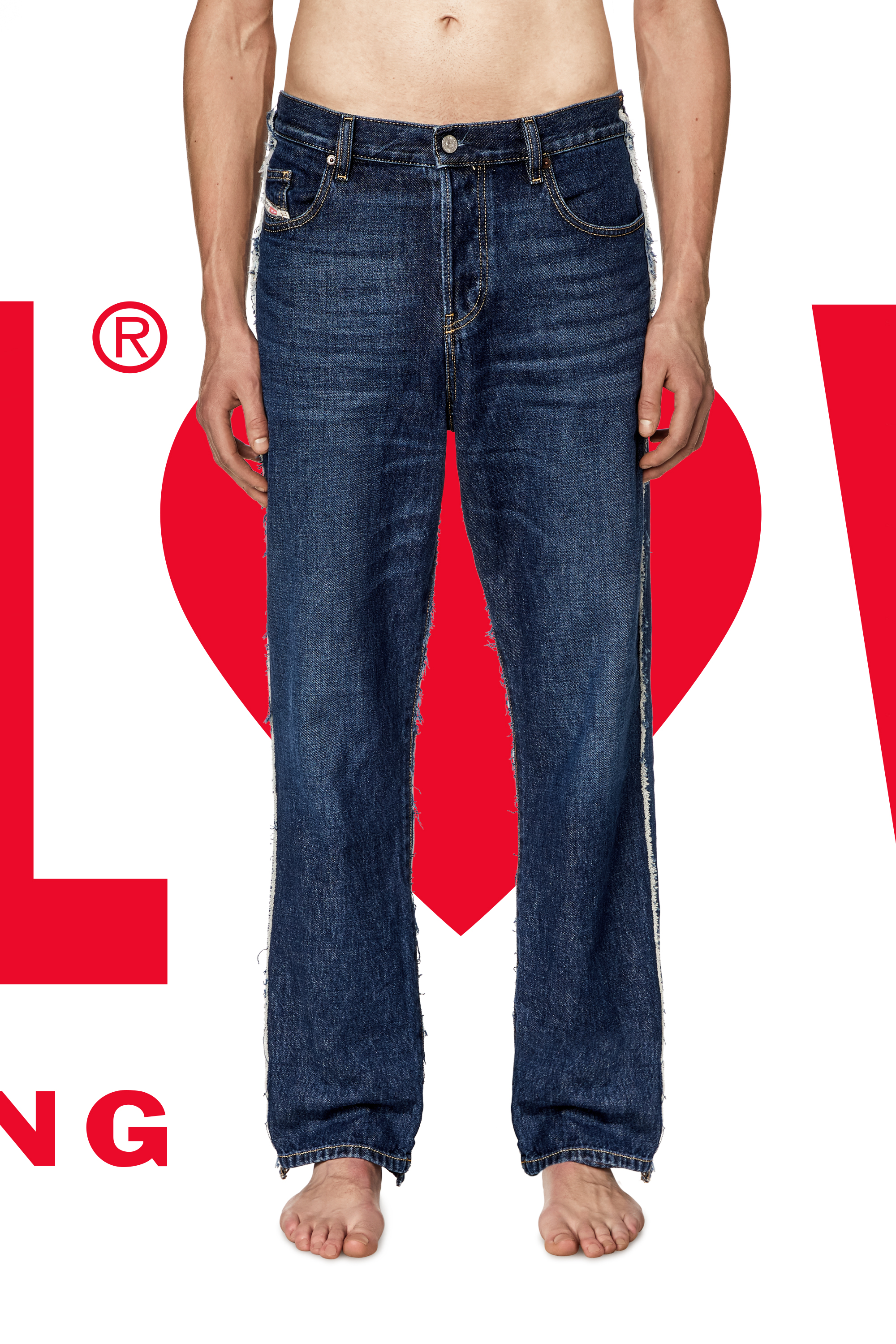 Regular Jeans Dieseloves 03 09K47, Bleu moyen Diesel - Regular Jeans Dieseloves 03 09K47 Mixte, Bleu moyen - Image 3