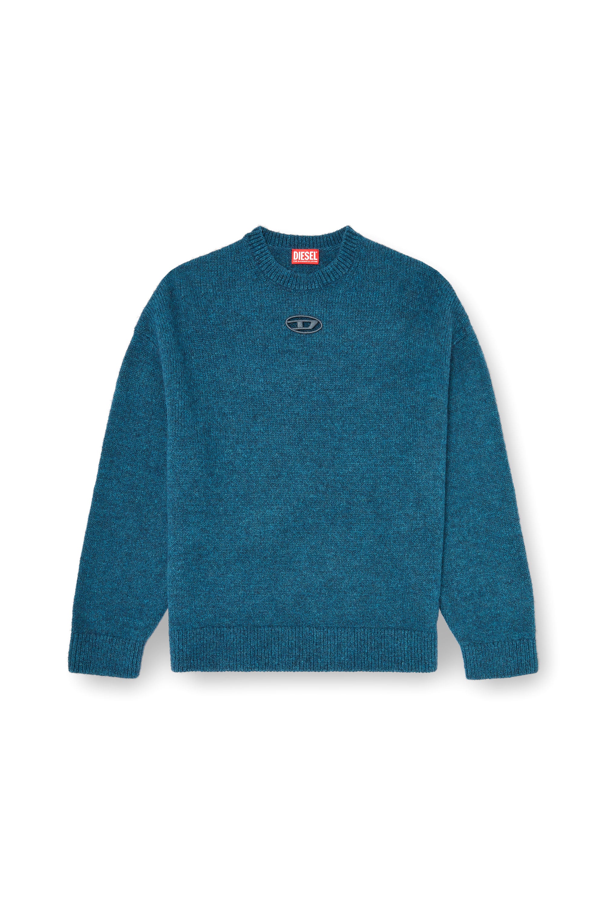 Diesel - K-AREESO, Maglia in misto lana e alpaca Uomo in Verde - 3