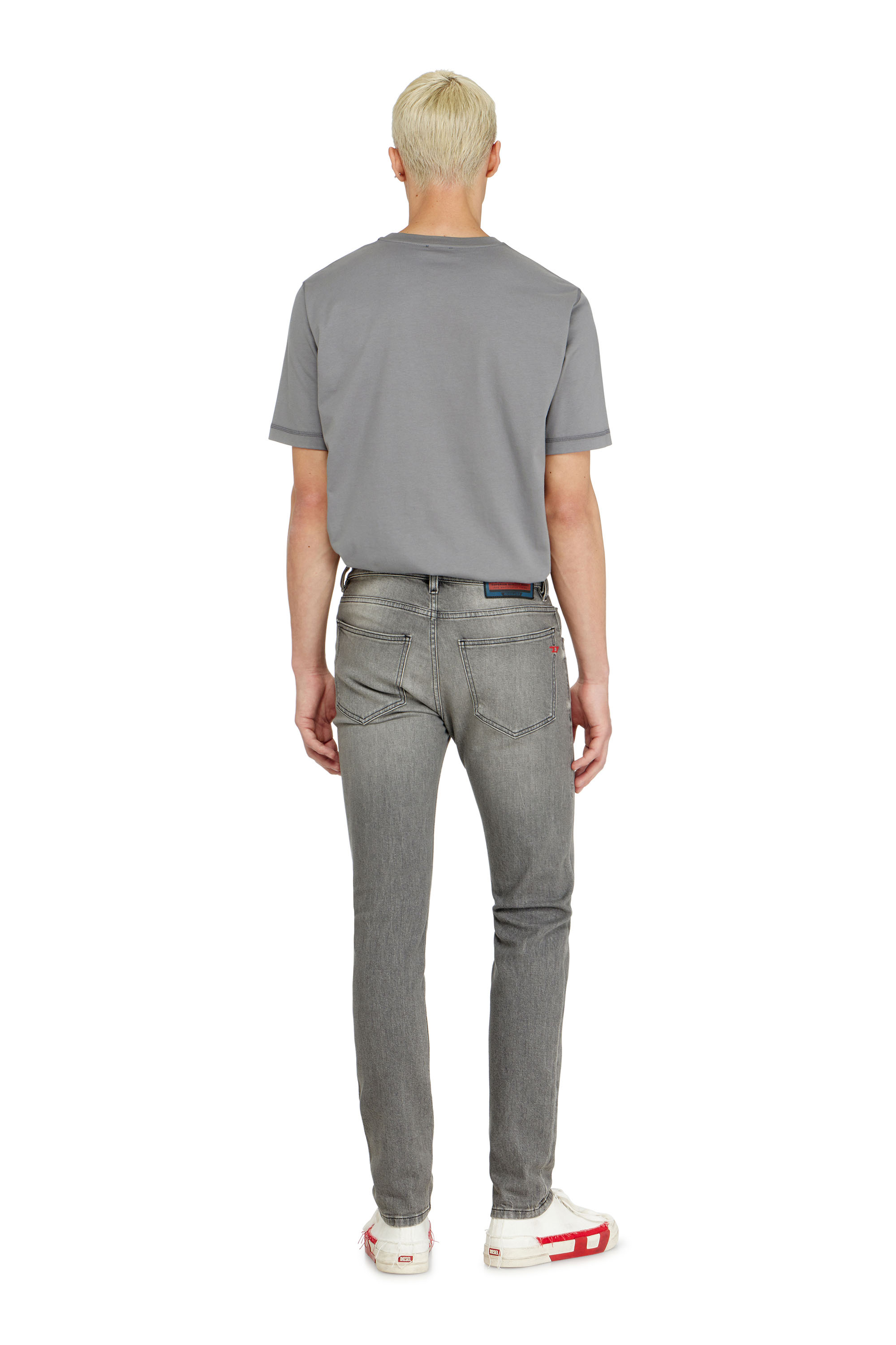 Diesel - Slim Jeans 2019 D-Strukt 0KBBL Homme, Gris Clair - Image 3