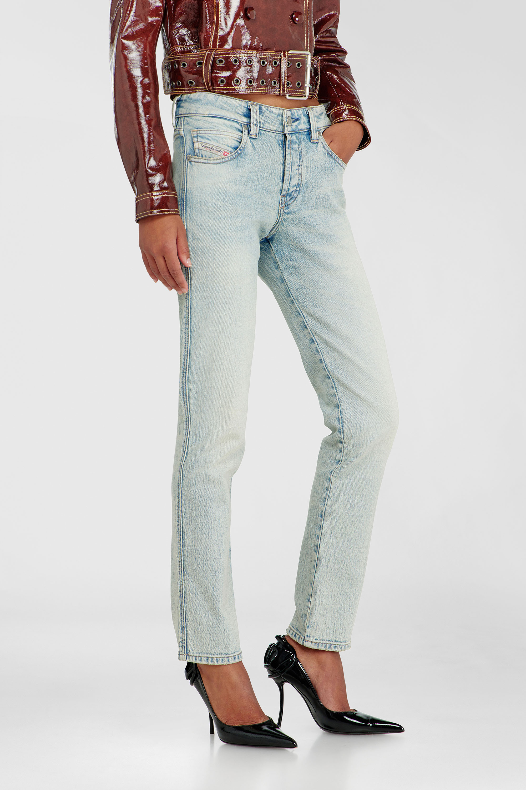 Diesel - Slim Jeans 1992 D-Jiann 0KBBK Femme, Bleu Clair - Image 7