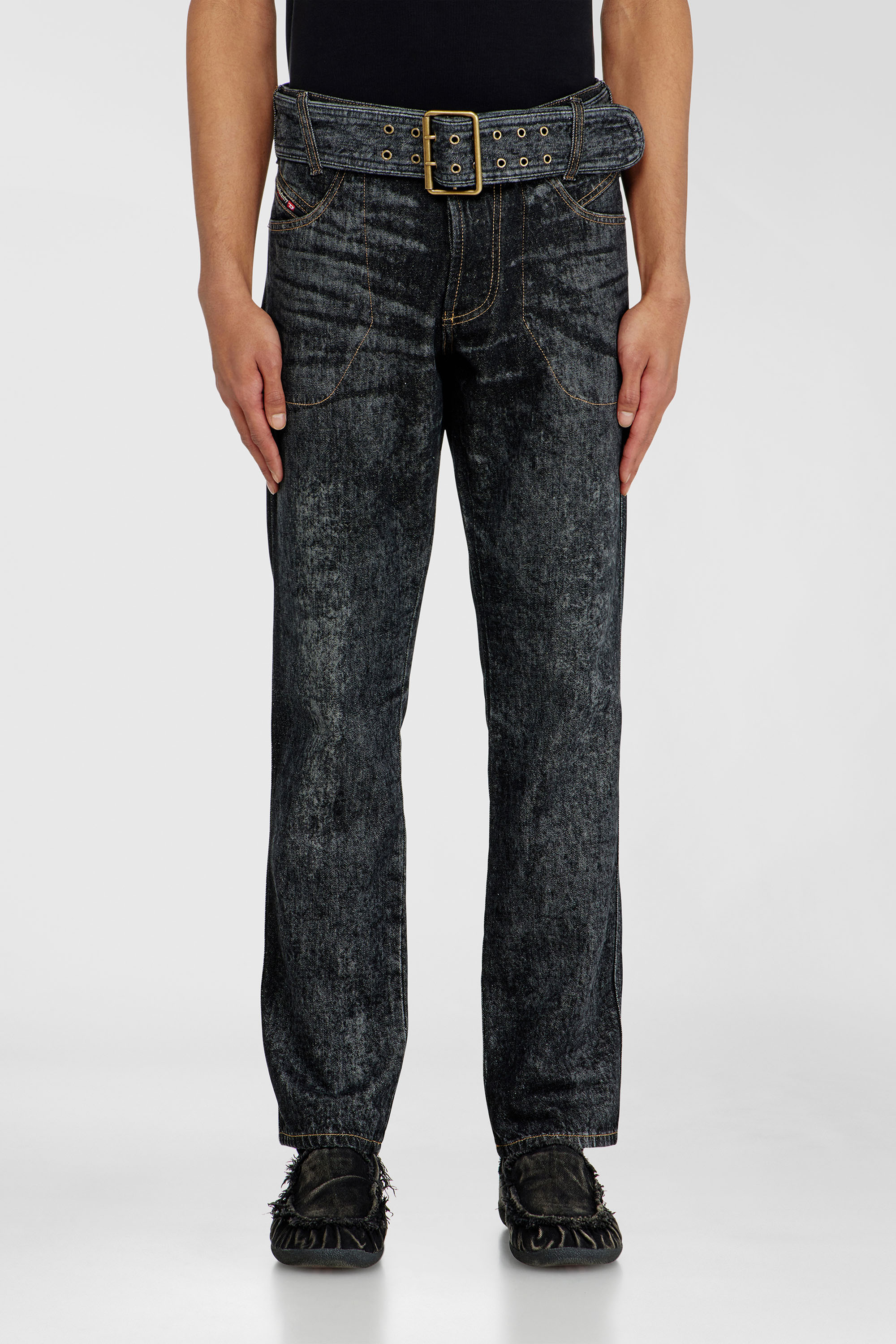 Diesel - Herren Slim Jeans D-Villus 09Q24, Schwarz/Dunkelgrau - 4