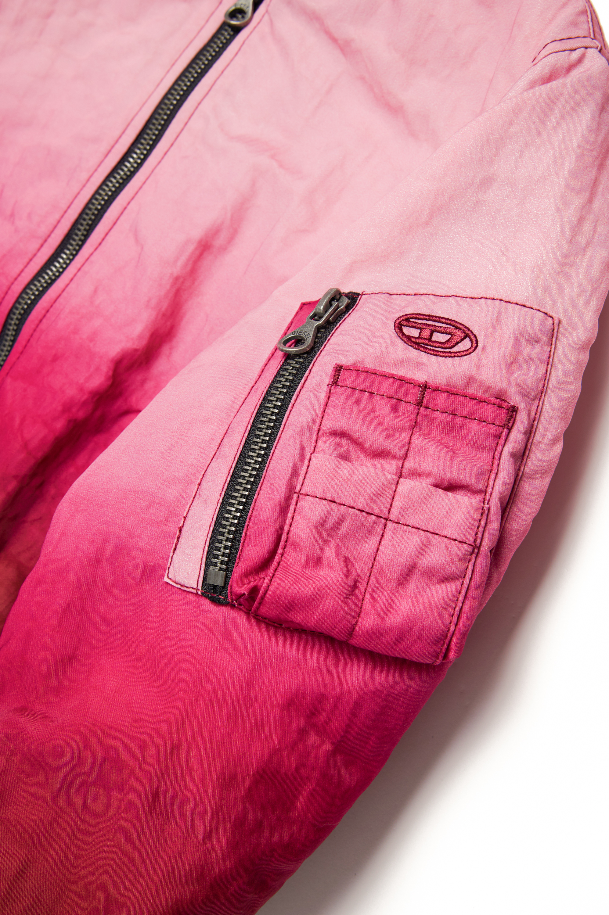 Diesel - JCOMMON, Unisex Bomber jacket in dégradé nylon in Pink - Image 4