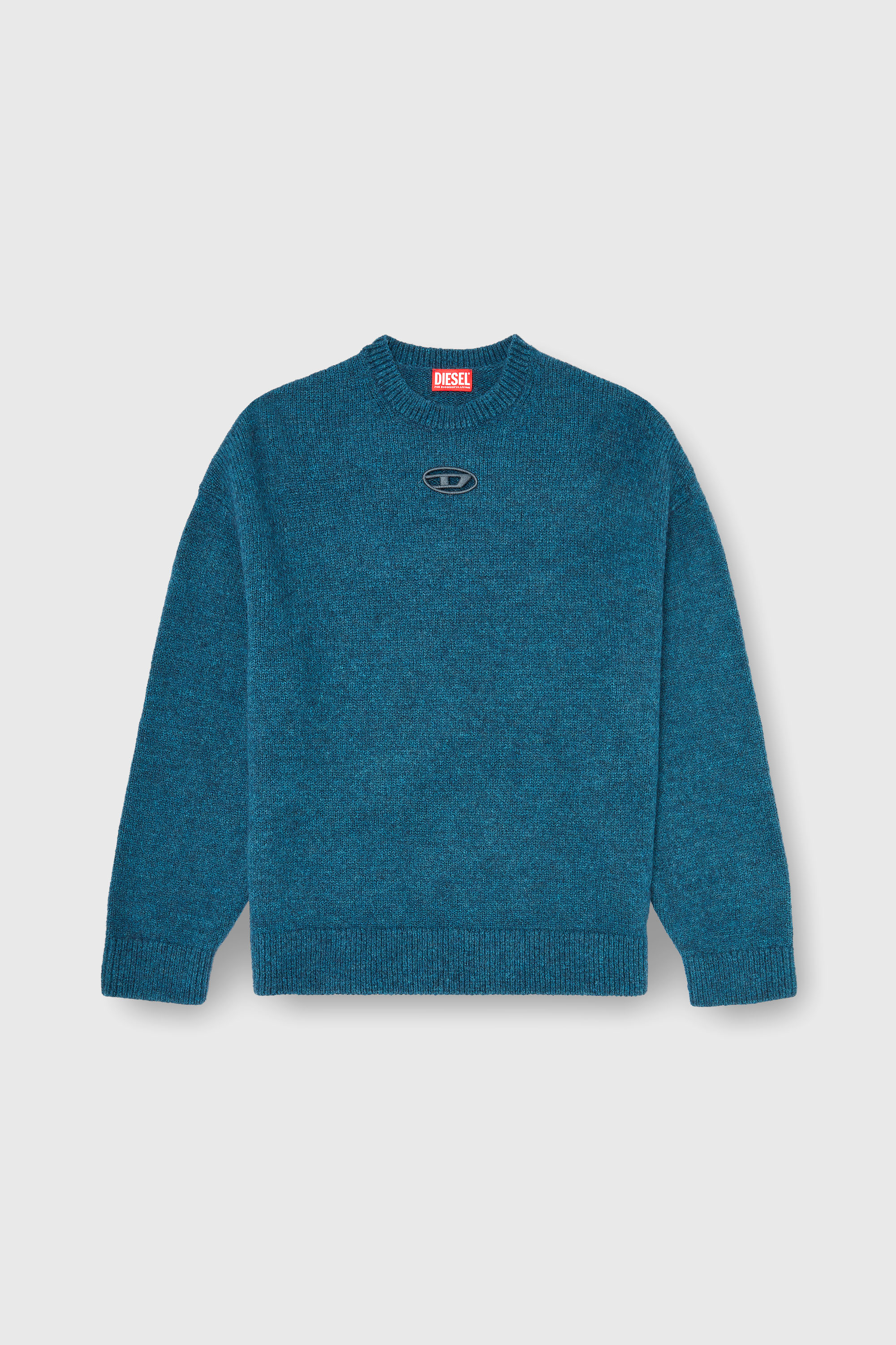 Diesel - K-AREESO, Maglia in misto lana e alpaca Uomo in Verde - 2