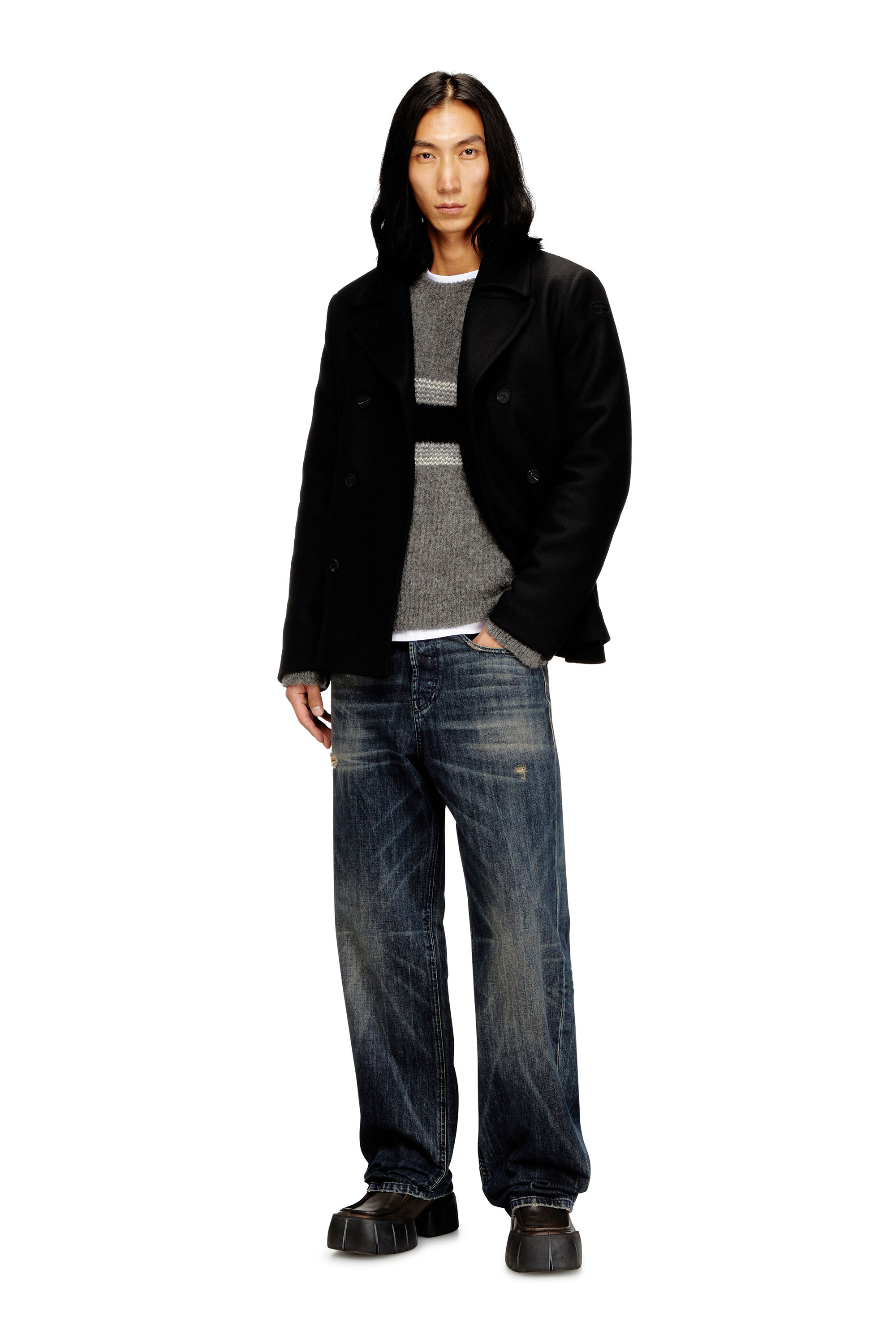 Diesel - W-HALEY-WRD, Caban en mélange de laine feutrée Homme in ToBeDefined - 1