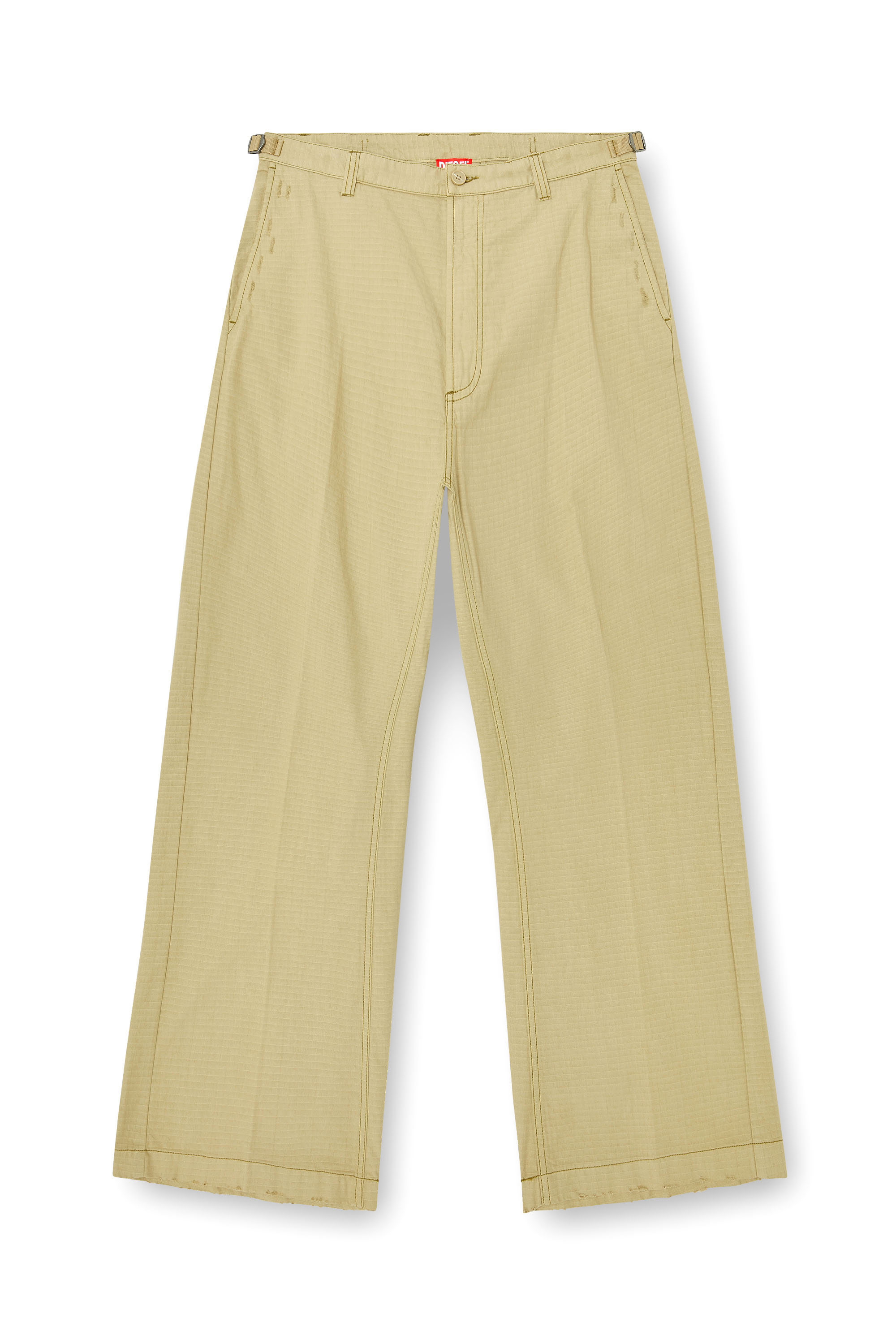 Diesel - P-BALL, Pantalon en ripstop de coton avec boucles lat&eacute;rales Homme in ToBeDefined - 4