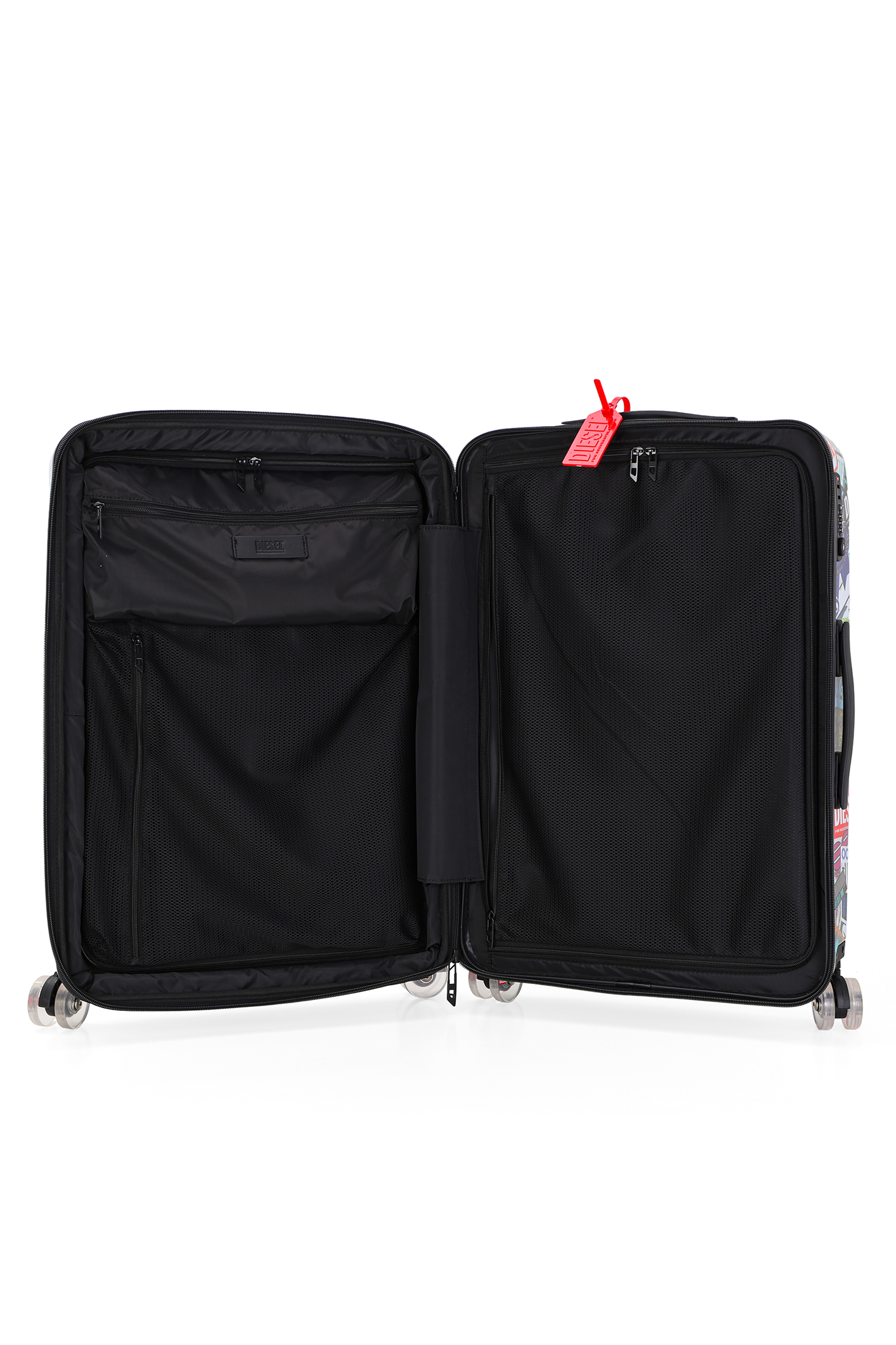 Diesel - DIESEL PC PRINTED TROLLEY-STICKERS- DSL0, Valise taille M style autocollants Mixte in Polychrome - 3