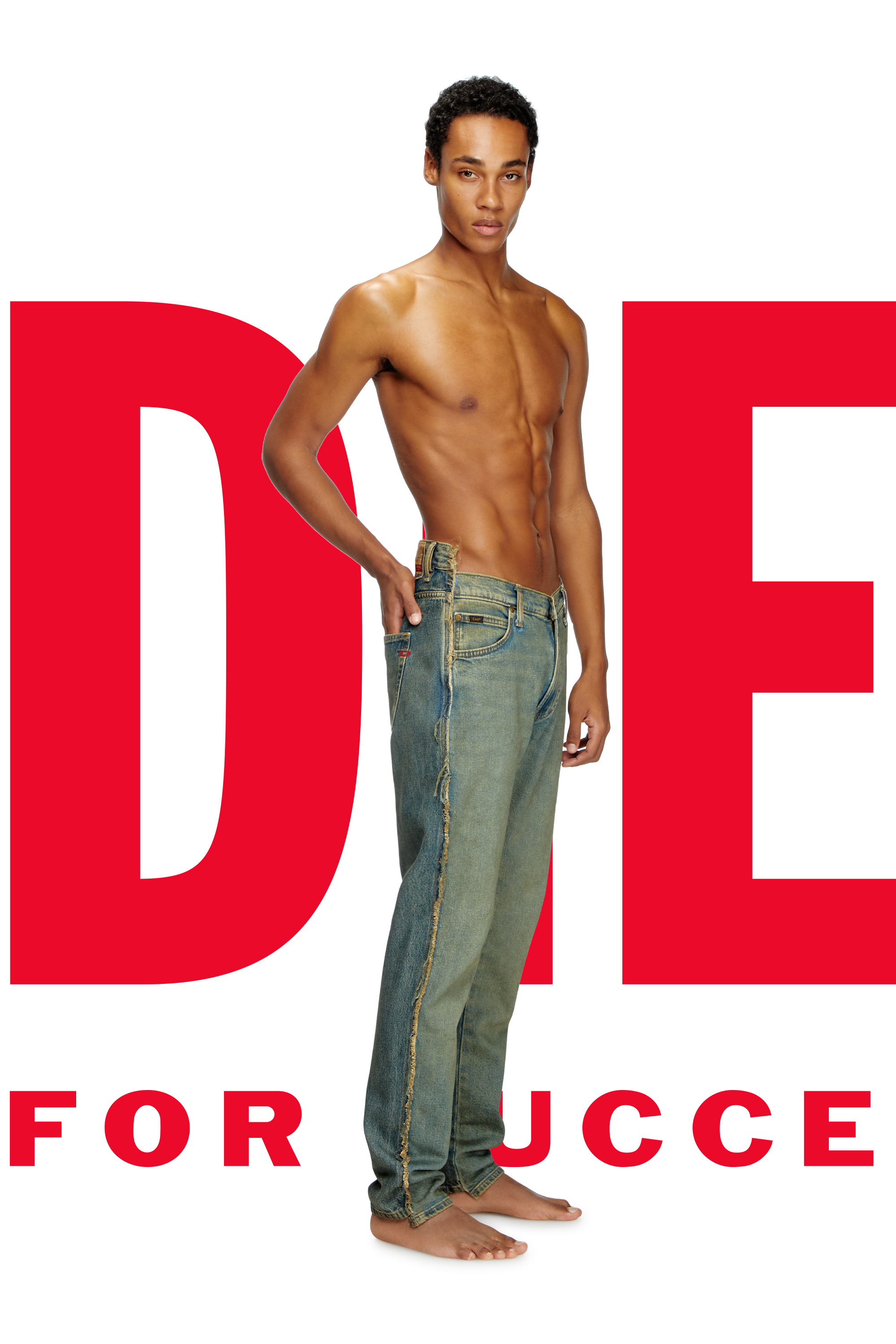 Diesel - Herren Regular Jeans Dieseloves 04 09M98, Dunkelblau - 2