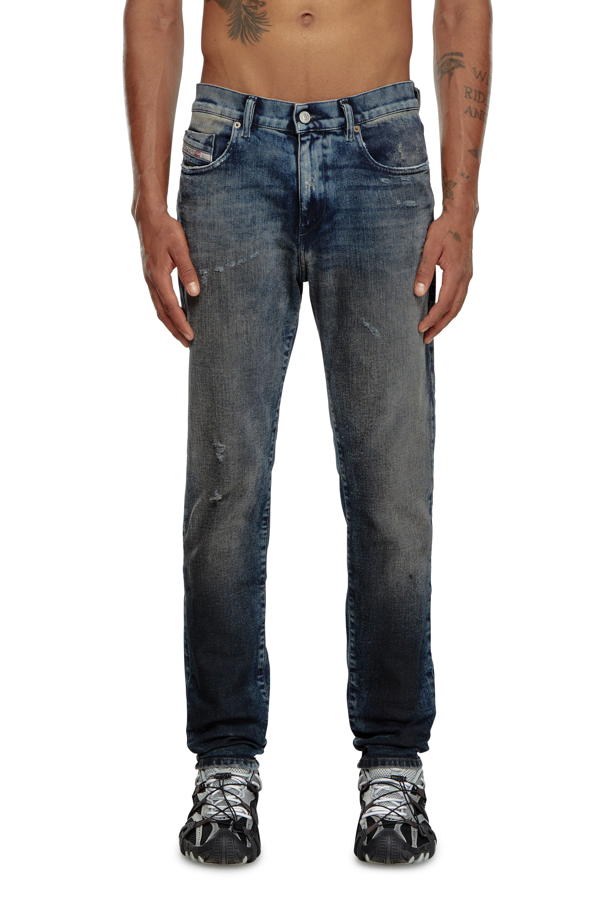 Diesel - Man Slim Jeans 2019 D-Strukt 09H54, Dark Blue - Image 1