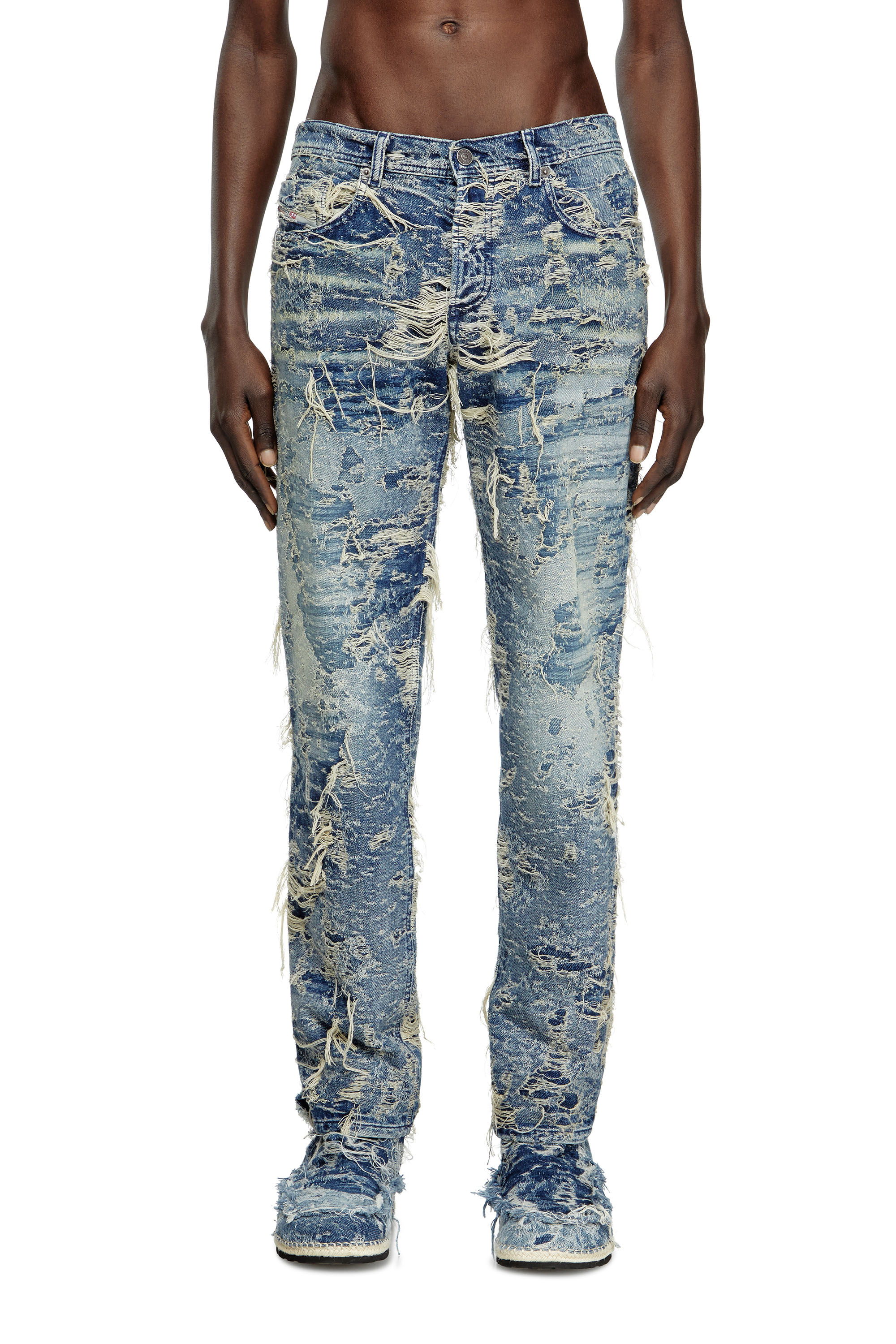 Diesel - Regular Jeans 2023 D-Finitive 09M04 Homme, Bleu moyen - Image 1