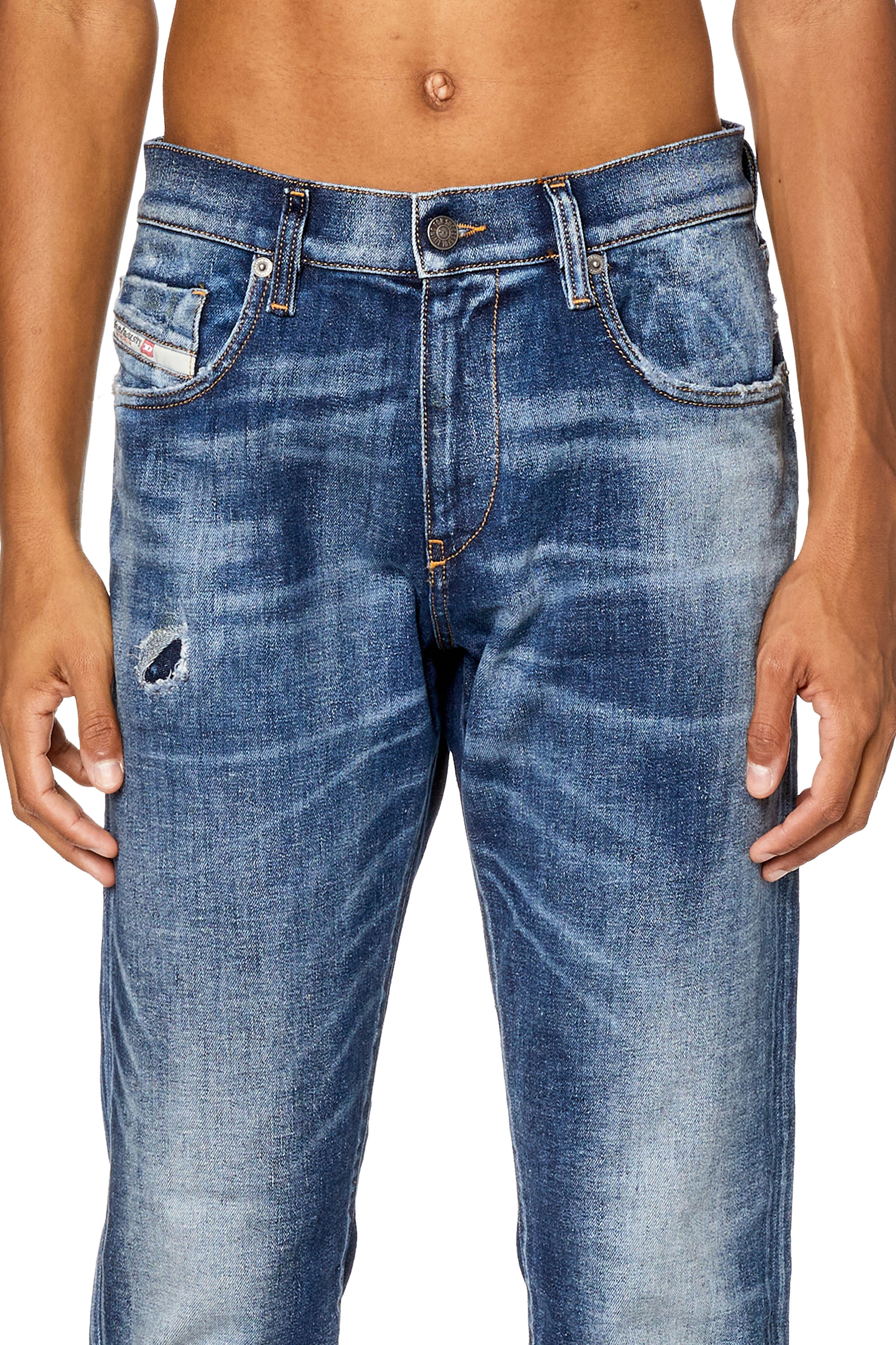 Diesel - Slim Jeans 2019 D-Strukt 09G89, Bleu moyen - Image 3
