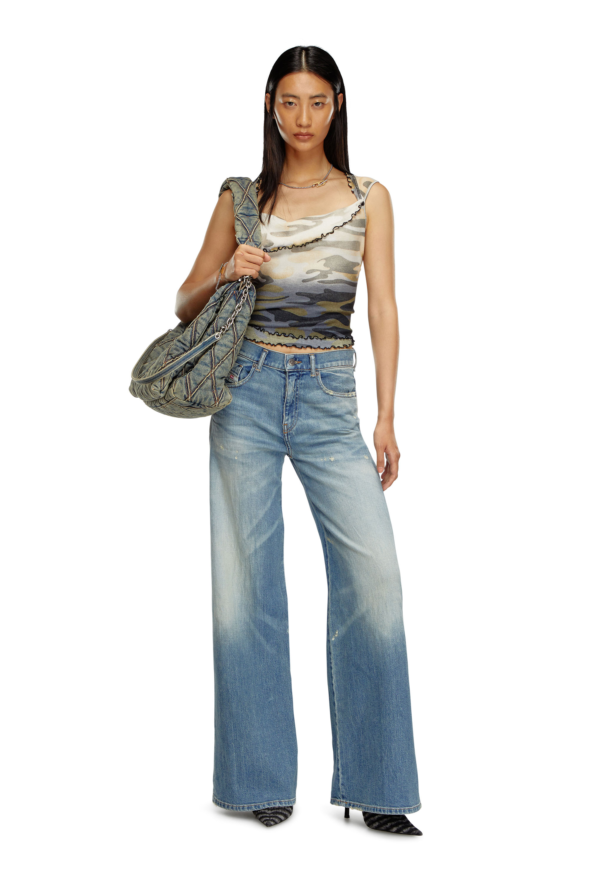 Diesel - Femme Bootcut and Flare Jeans 1978 D-Akemi 09J44, Bleu moyen - Image 2