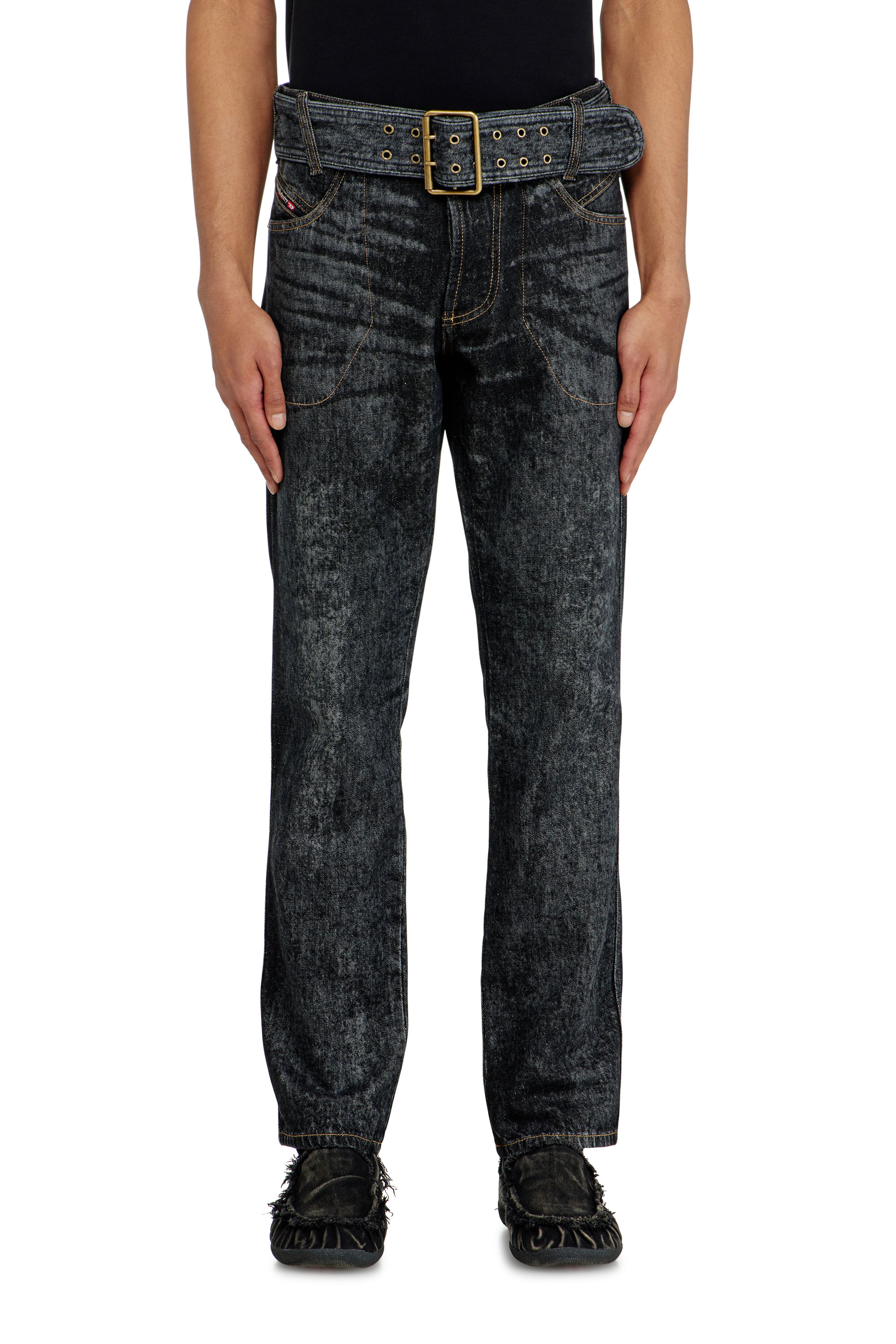 Diesel - Slim Jeans D-Villus 09Q24 Homme, Noir/Gris fonc&eacute; - Image 4