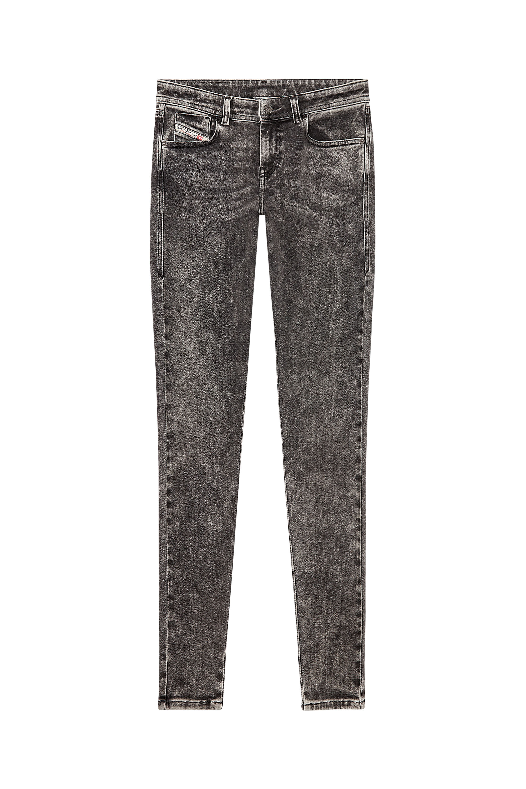 Diesel - Super skinny Jeans 2017 Slandy 09F80, Noir/Gris foncé - Image 5