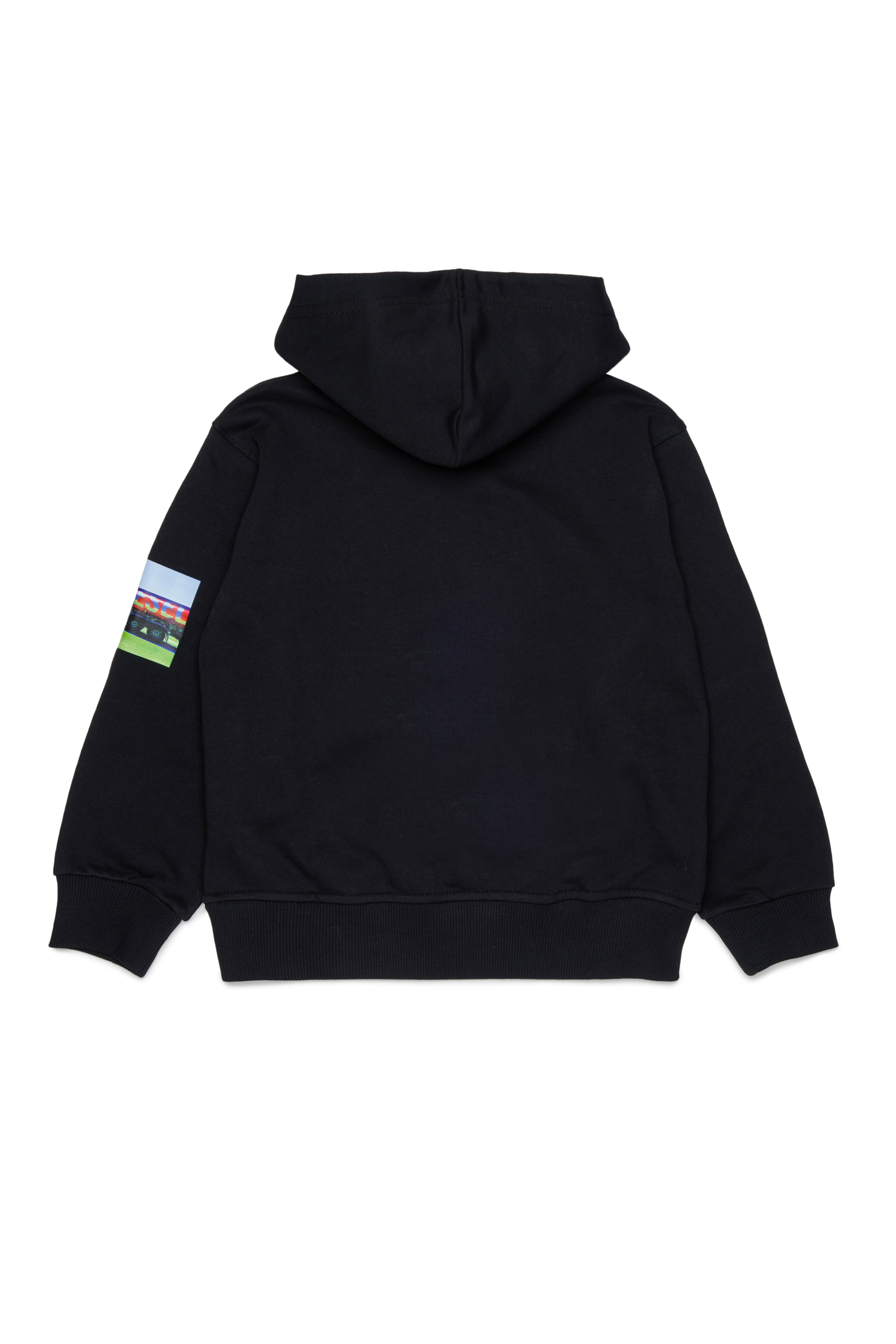 Diesel - SFORMY OVER, Sweat &agrave; capuche avec photo prints Homme in Noir - 2