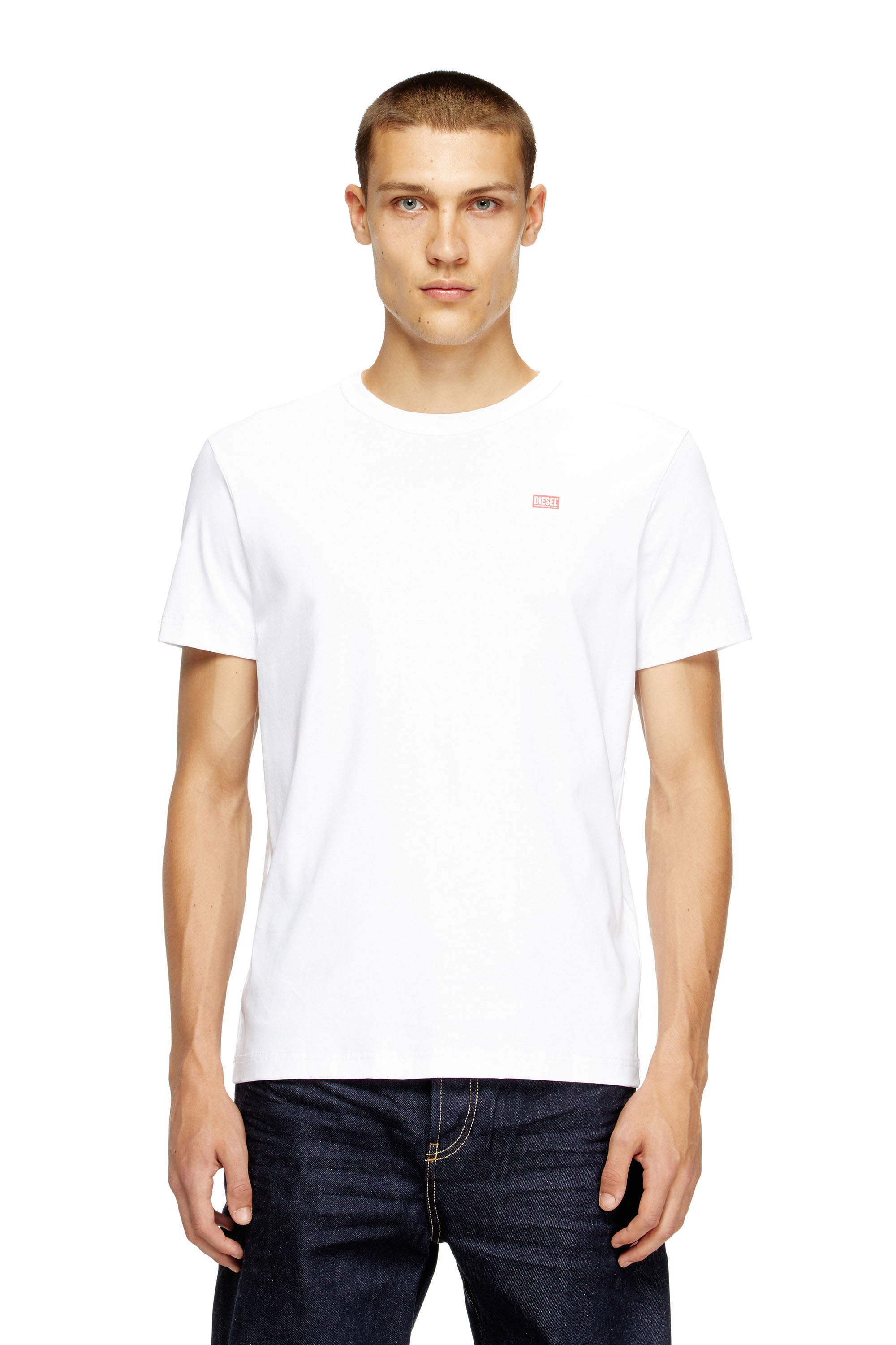 Diesel - T-MIEGOR-K77, T-shirt in cotone mercerizzato Uomo in Bianco - 3