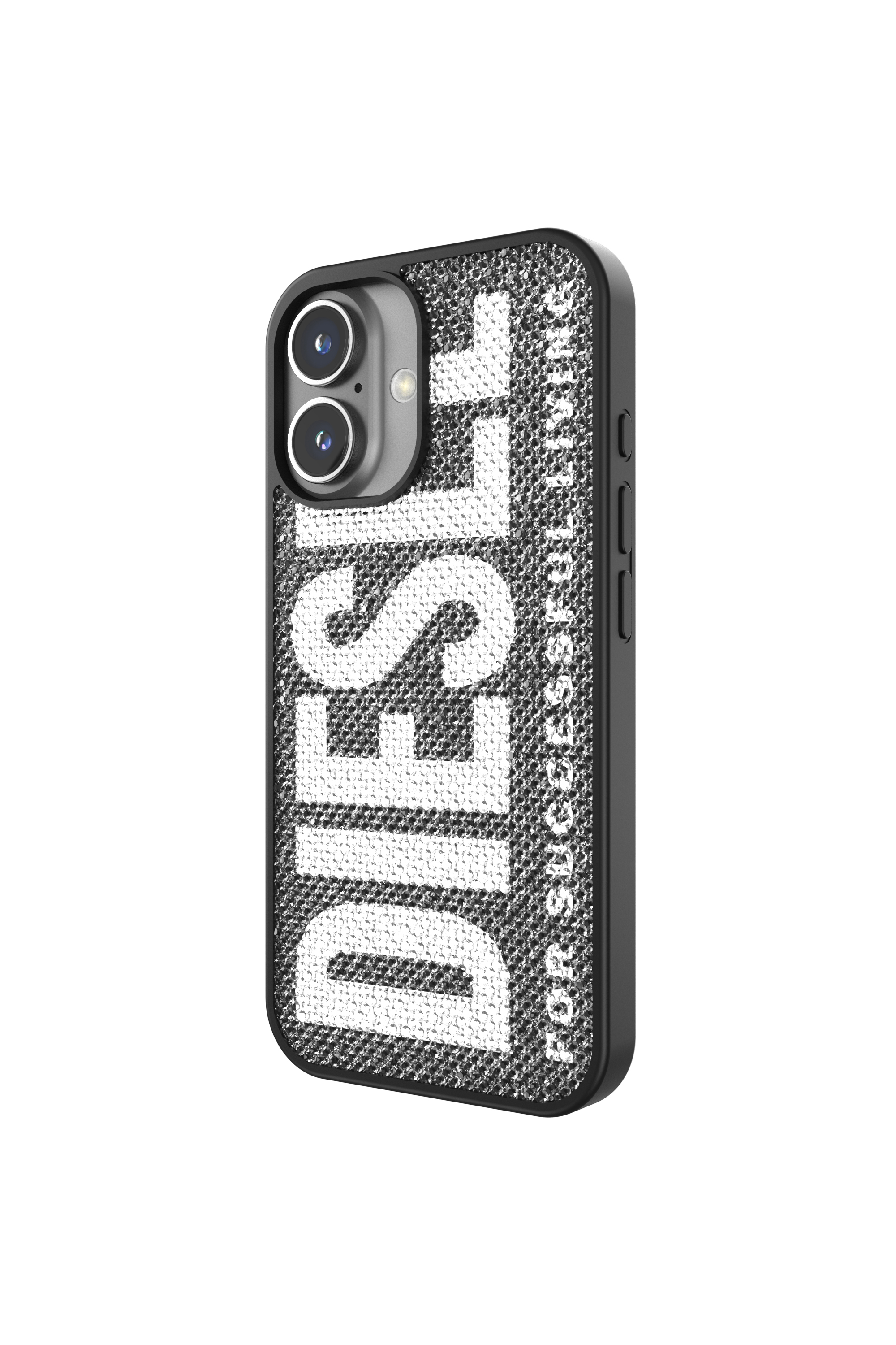 Diesel - 60183 MOULDED CASE, Coque en cristal Swarovski pour l'iP 16 Mixte in Noir - 4