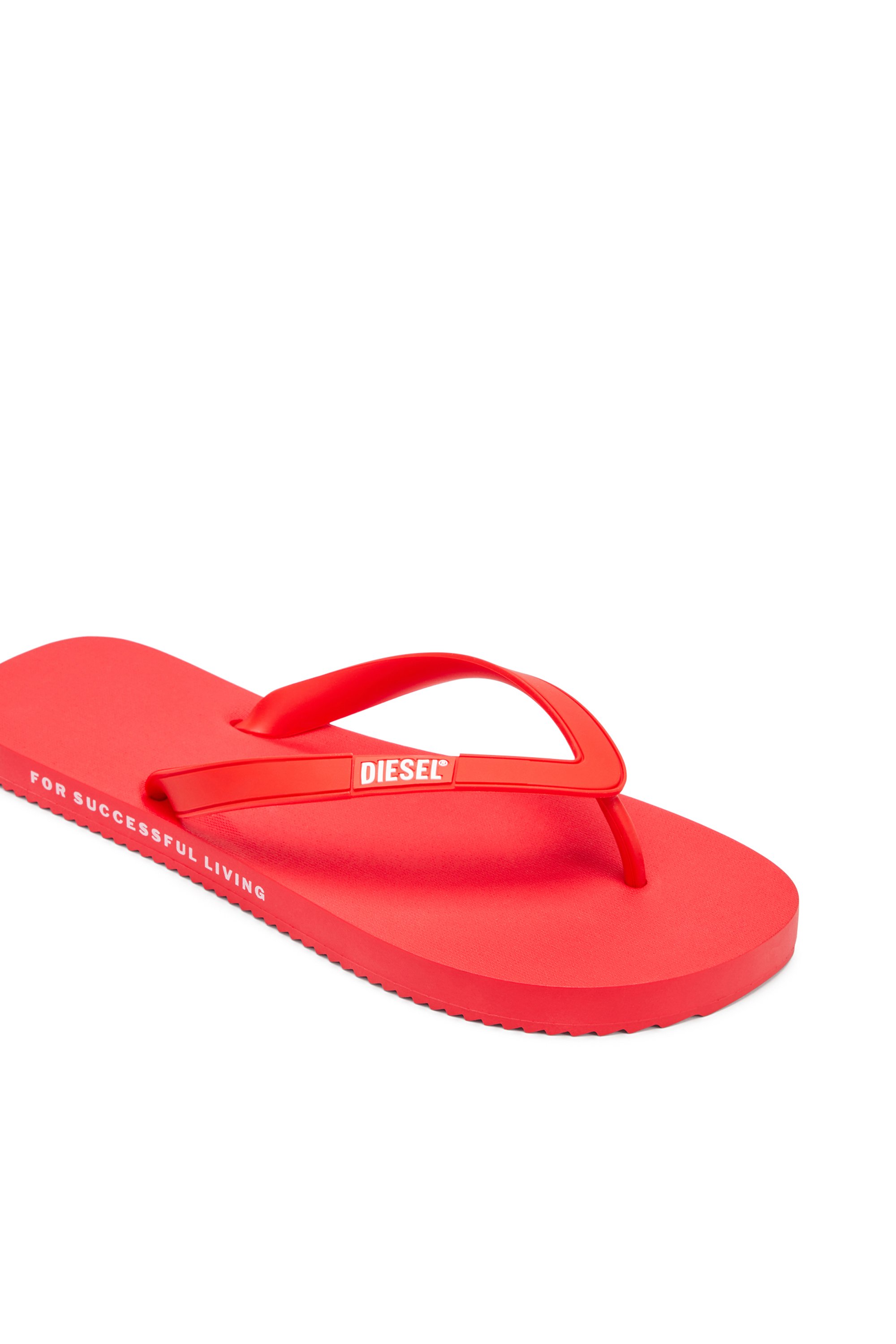 Diesel - SA-RIO W, Sa-Rio-Tongs en caoutchouc Femme in Rouge - 6