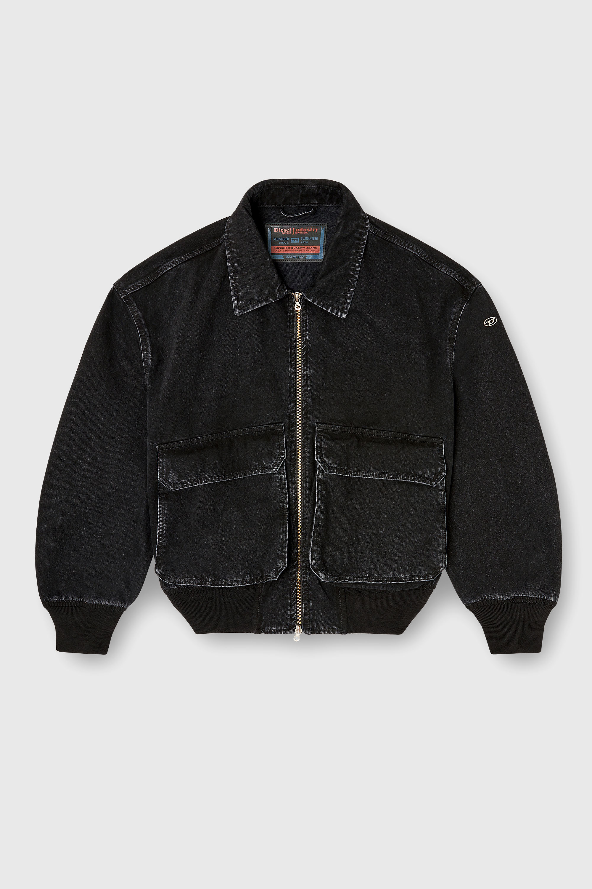Diesel - D-KURZ, Unisex's Jacket in denim in Black - 2