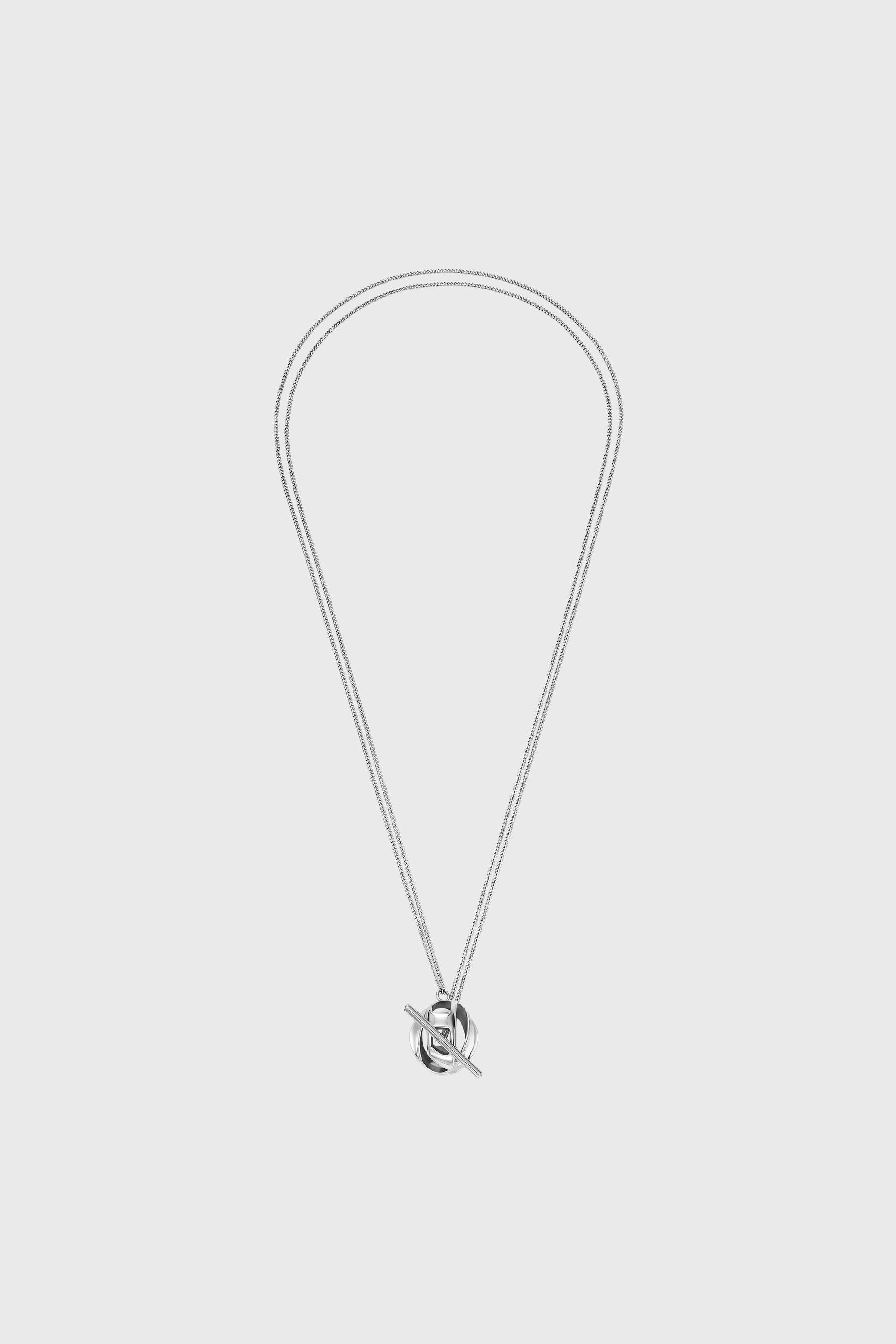 Diesel - DX1716040, Collier pendentif en acier inoxydable Mixte in Gris argent&eacute; - 1