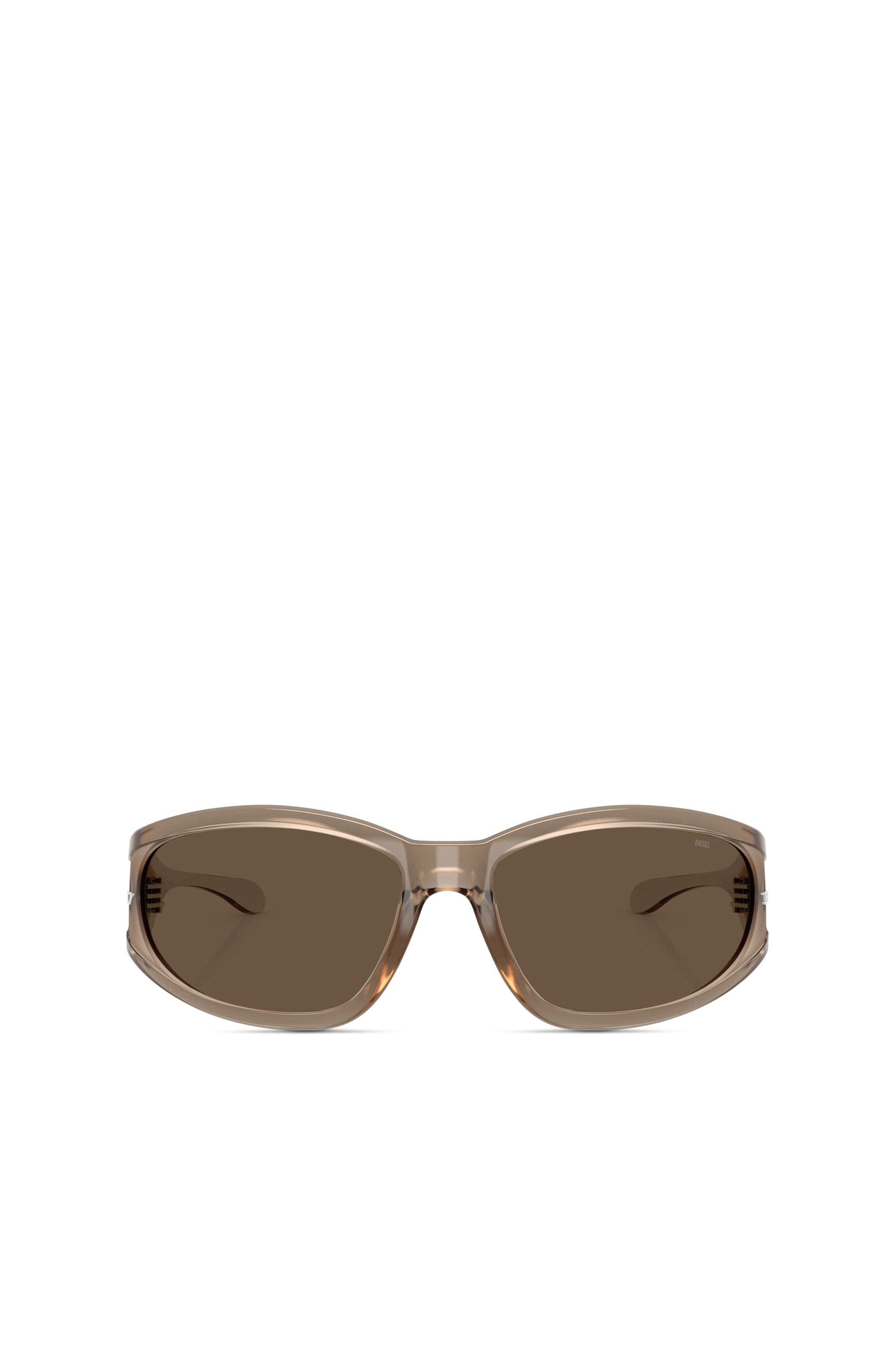 Diesel - 0DL3002, Occhiale in acetato con forma rettangolare Unisex in Marrone - 1