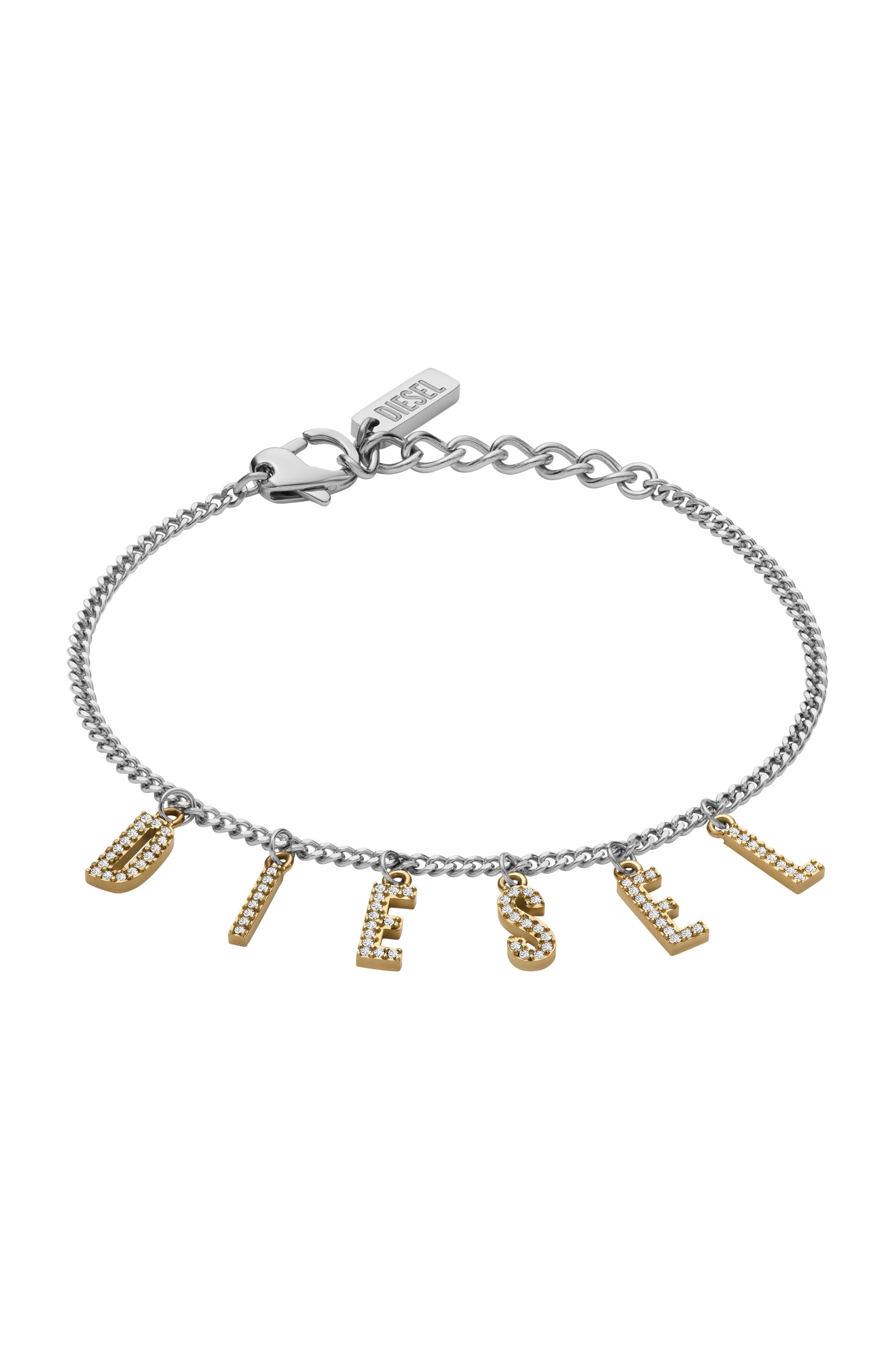 Diesel - DX1547931 JEWEL, Bracciale a catena in acciaio inossidabile bicolore Unisex in Argento - 1