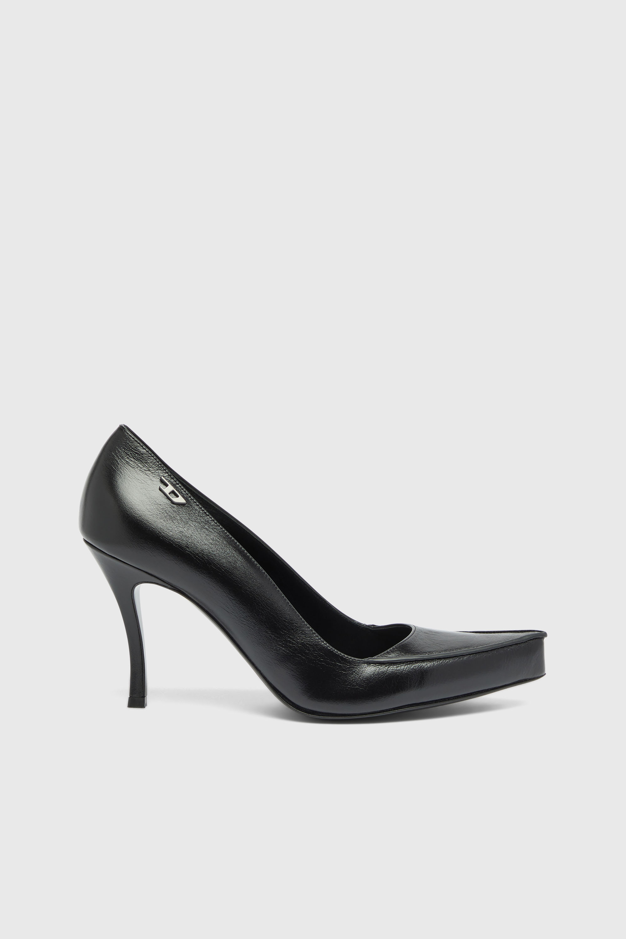 Diesel - D-LUCETTE-90-PUMP D, D-Lucette-Escarpins en cuir Femme in Noir - 1