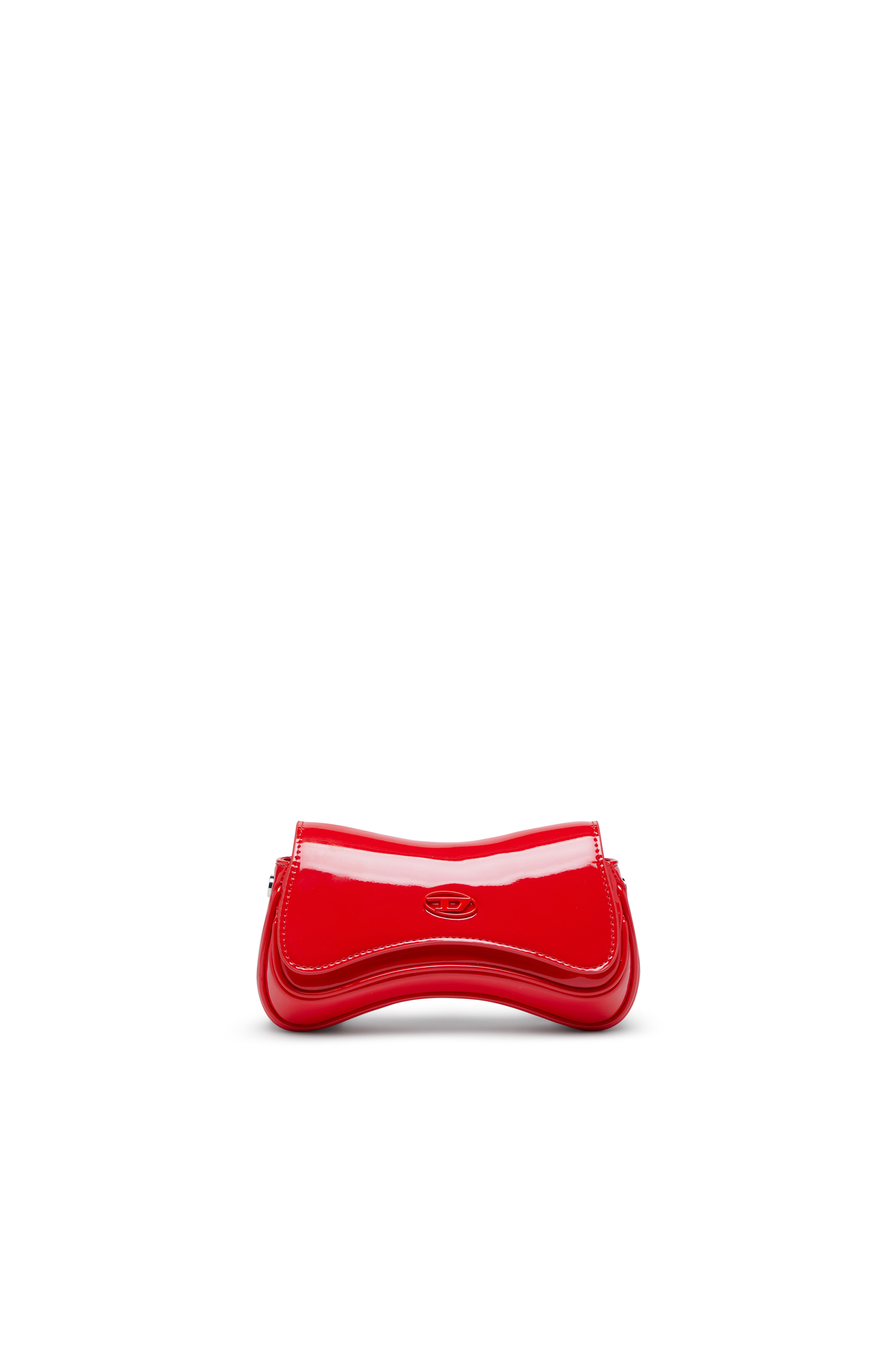 Diesel - PLAY CROSSBODY XS, Play-Borsa crossbody piccola lucida Donna in Rosso - 1