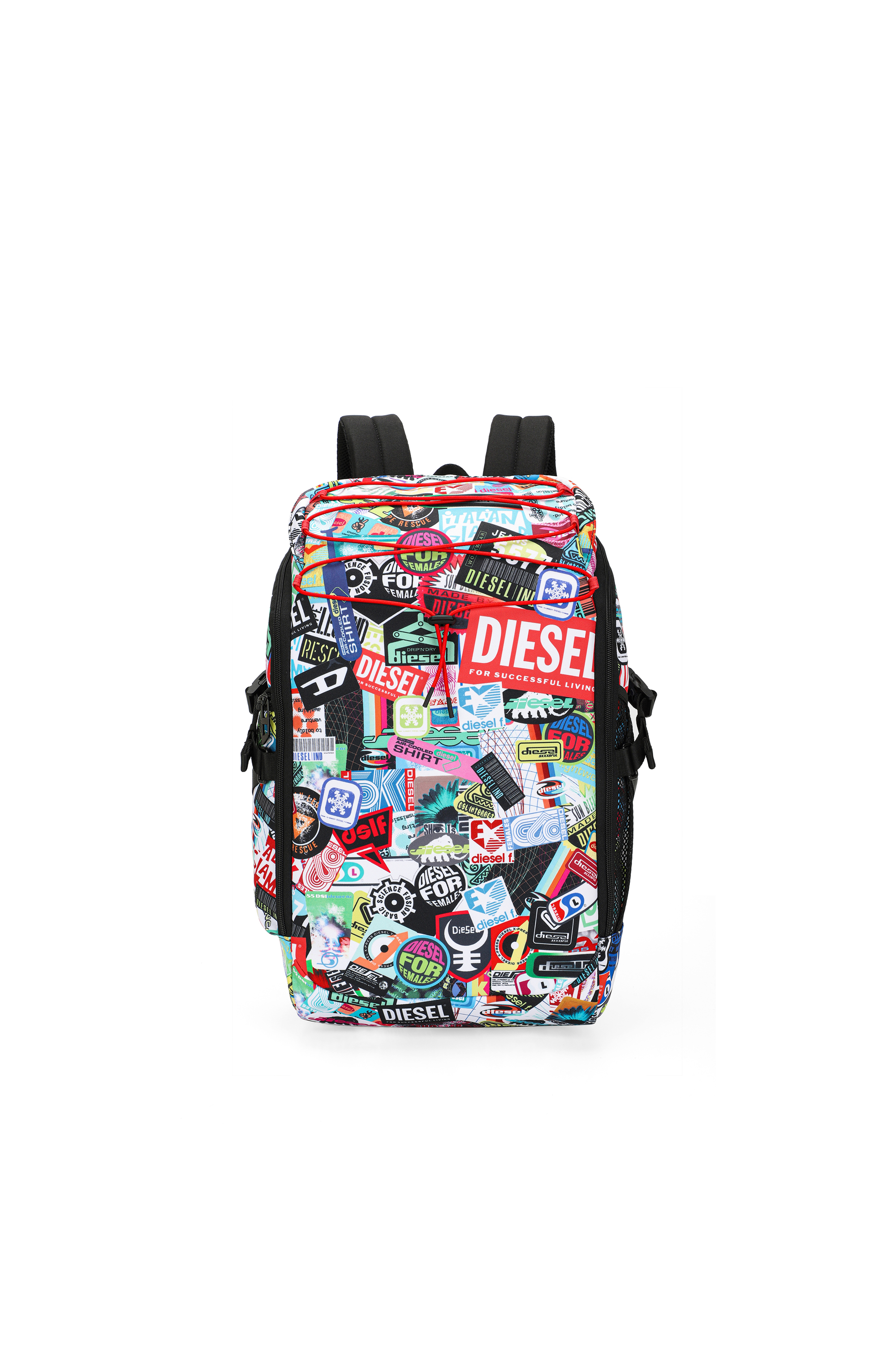 Diesel - DIESEL PC PRINTED BACKPACK-STICKERS- DSB, Unisex Multifunktionaler Rucksack mit Aufklebern in Bunt - 1
