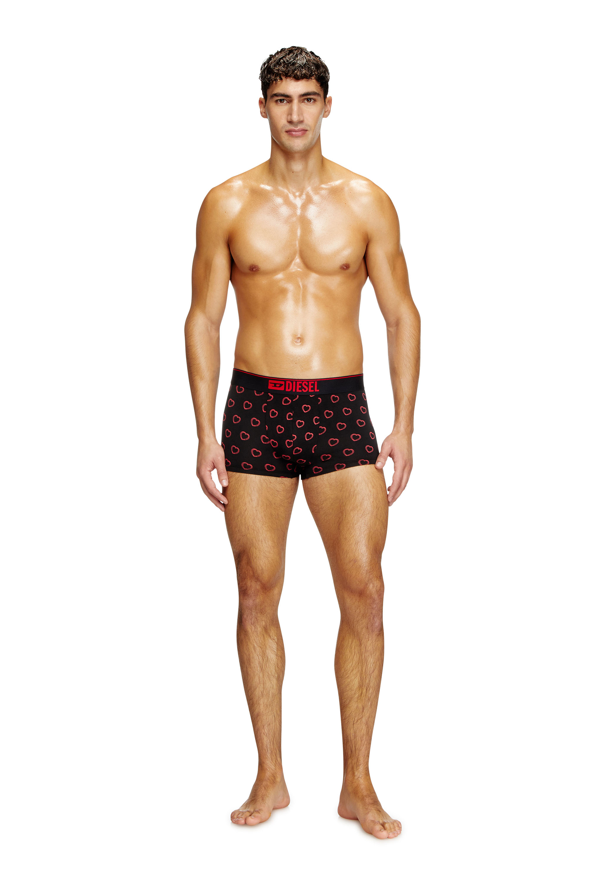 Diesel - DAMIEN-GFT-3PACK, Lot de trois boxers avec motif cœur Homme in Polychrome - 3