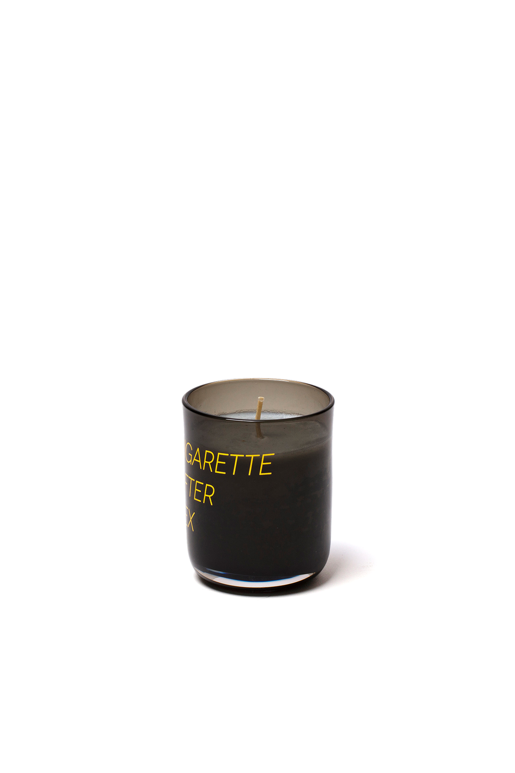 Diesel - 11173 HOME SCENTS, Unisex Kerze mit Kerzenhalter aus Glas "memories-cigarette after sex" in Schwarz/Gelb - 2