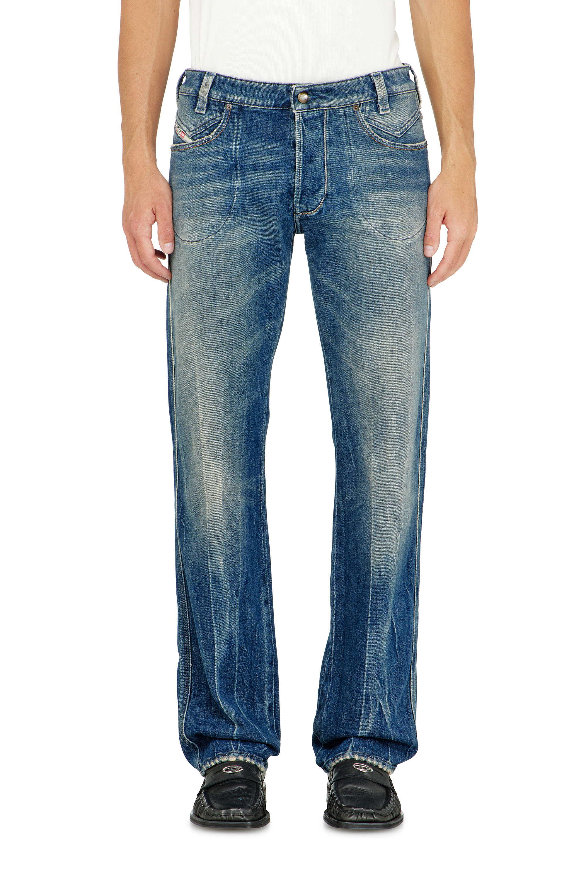 Diesel - Regular Jeans 1985 Larkee 09Q27 Homme, Bleu moyen - Image 4