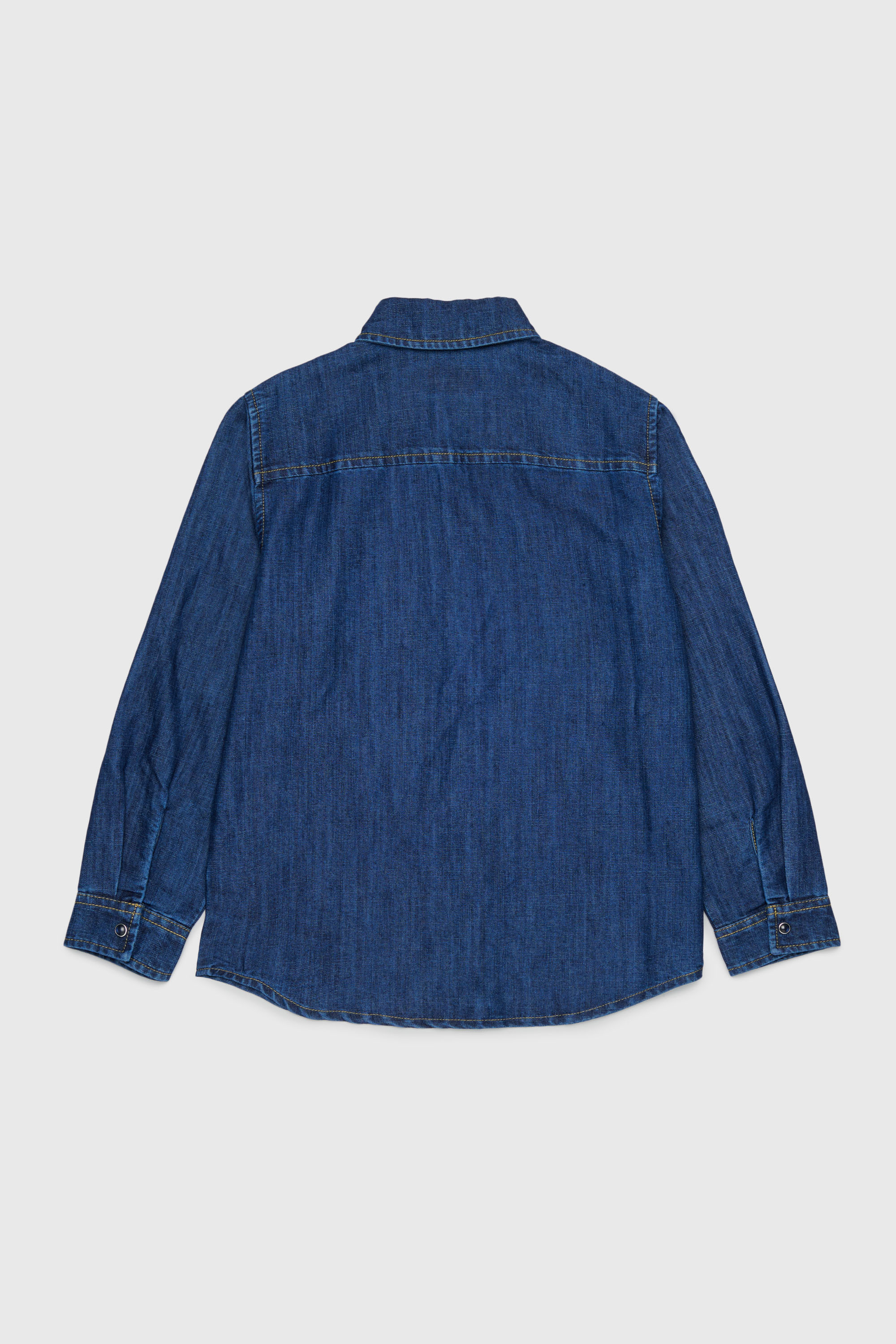 Diesel - CSIMPLY-OVER, Chemise en denim avec broderie logo D Homme in Bleu - 2