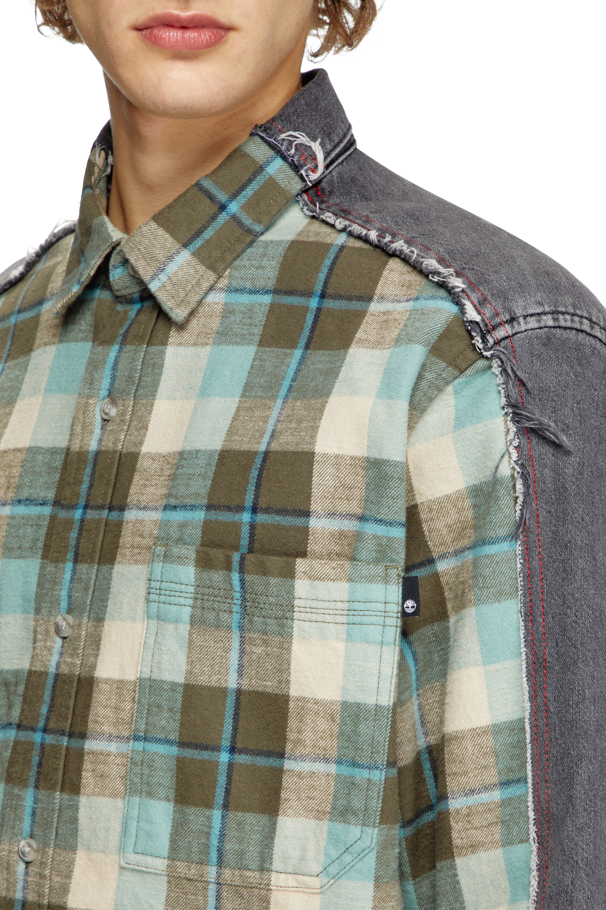 Diesel - Shirt Dieseloves 2B, Chemise à carreaux en denim Mixte in Polychrome - 5