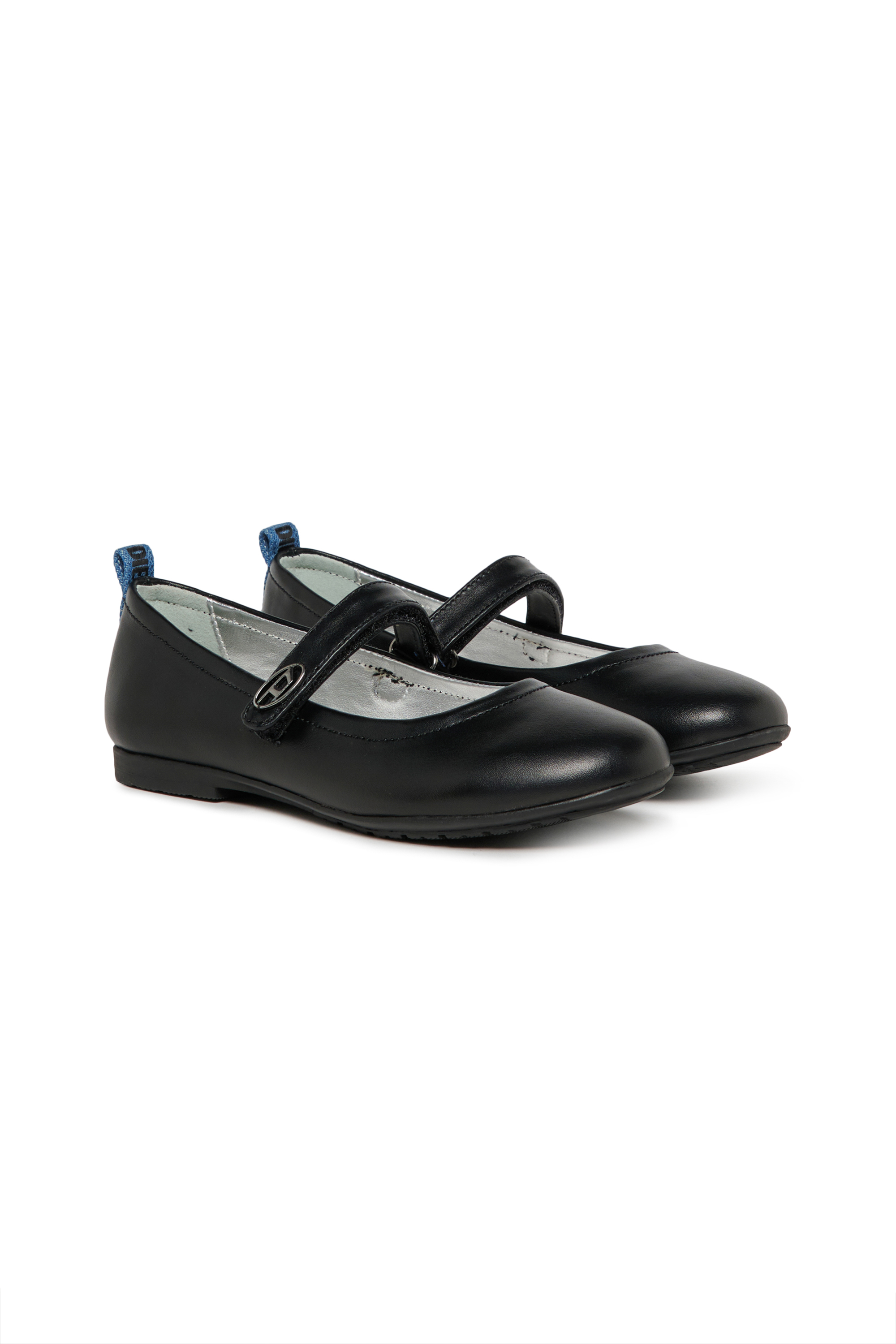 Diesel - D-BALWE, Damen D-BALWE-Mary Jane Ballerinas mit kontrastierendem Riemen in Schwarz - 2