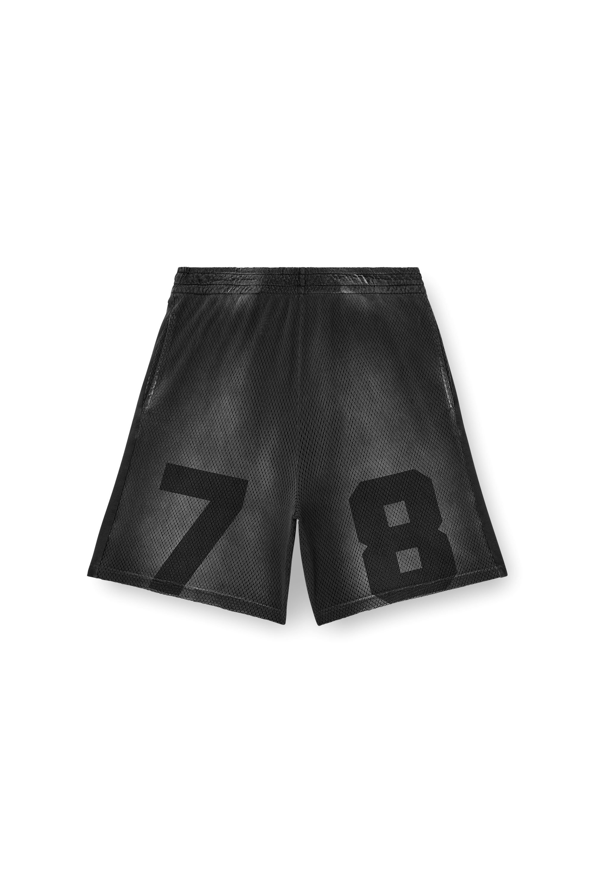 Diesel - P-TAIN-MESH, Short in jersey e felpa con effetto sfumato Uomo in Nero - 3