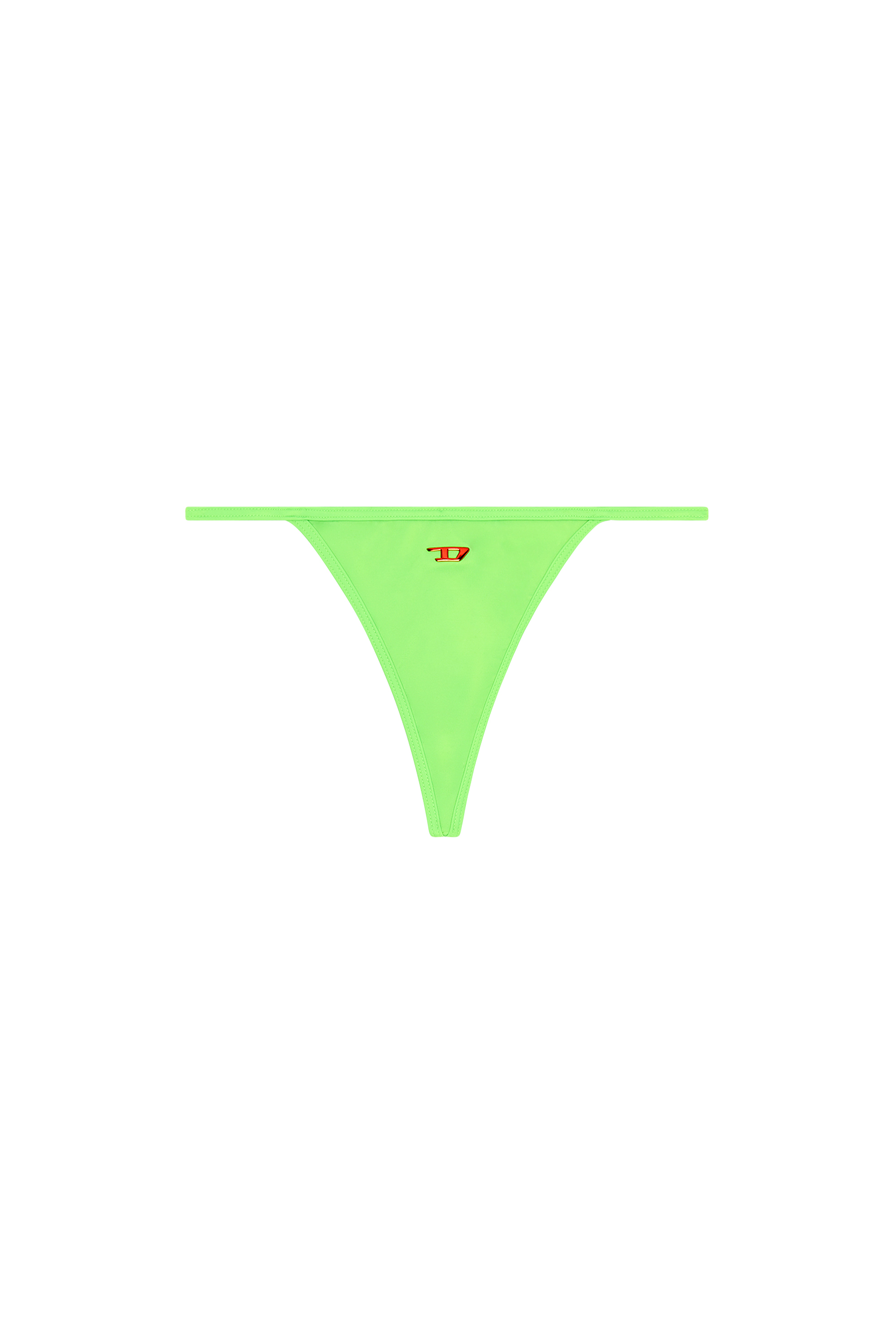 Diesel - BFST-HELENA, Femme Bas de bikini string fluo avec logo D in Vert - Image 4