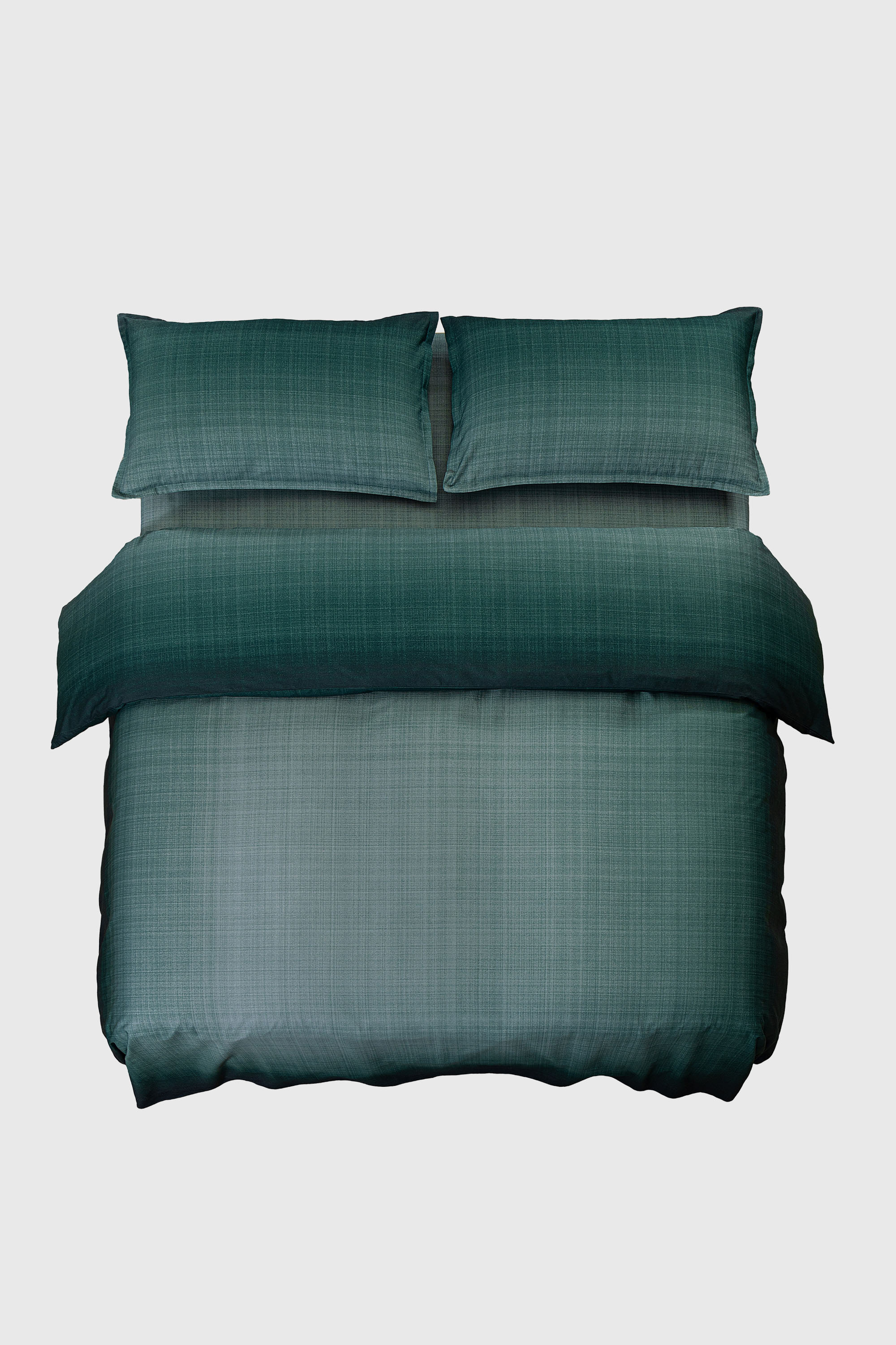 Diesel - 1016269  IRIDESCENT BLUE DUVET COVER SET, Parure copripiumino in percalle per letto queen size Unisex in Verde - 1