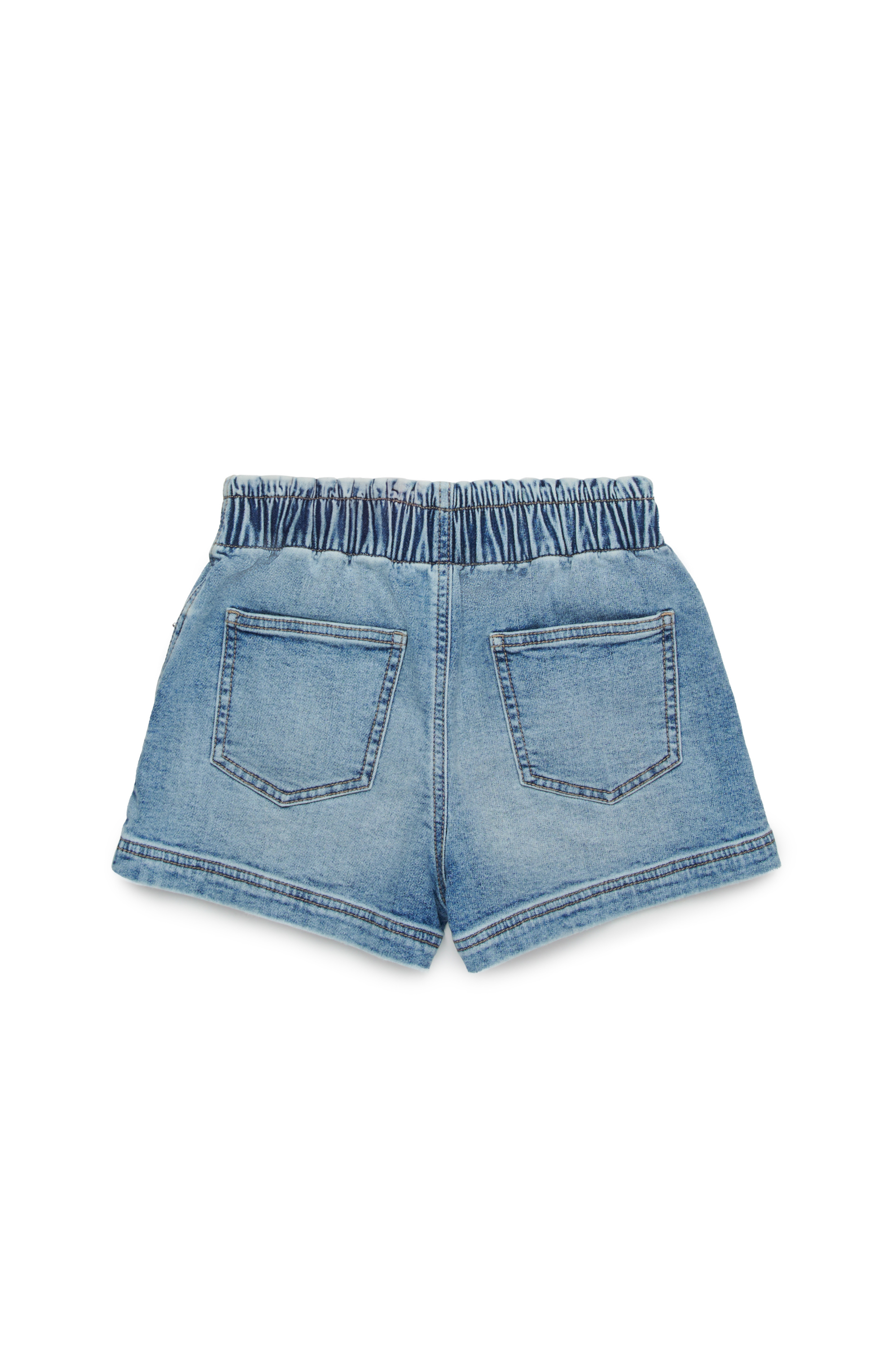 Diesel - PAMLIX JJJ, Short en tissu JoggJeans effet vieilli Femme in Bleu - 2