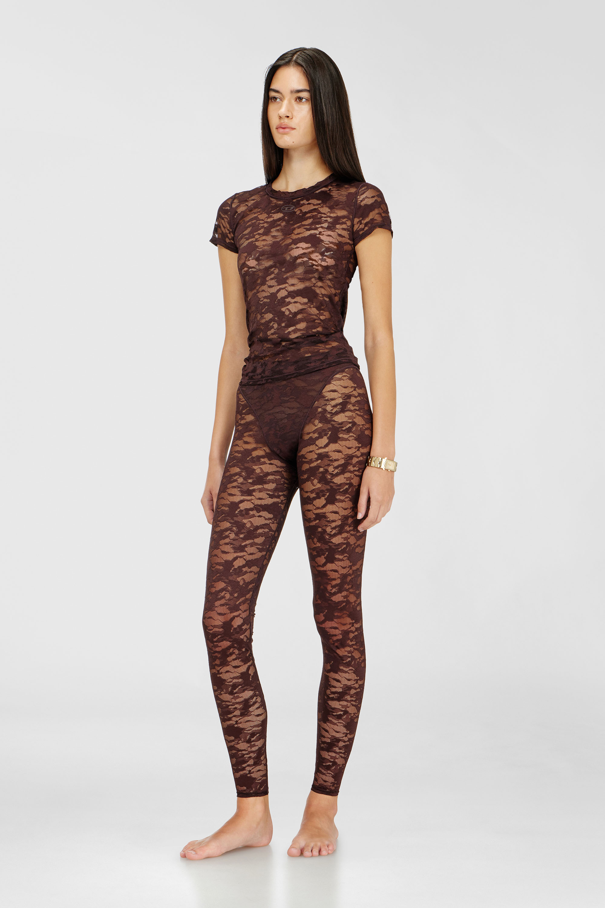 Leggings en dentelle nylon camouflage