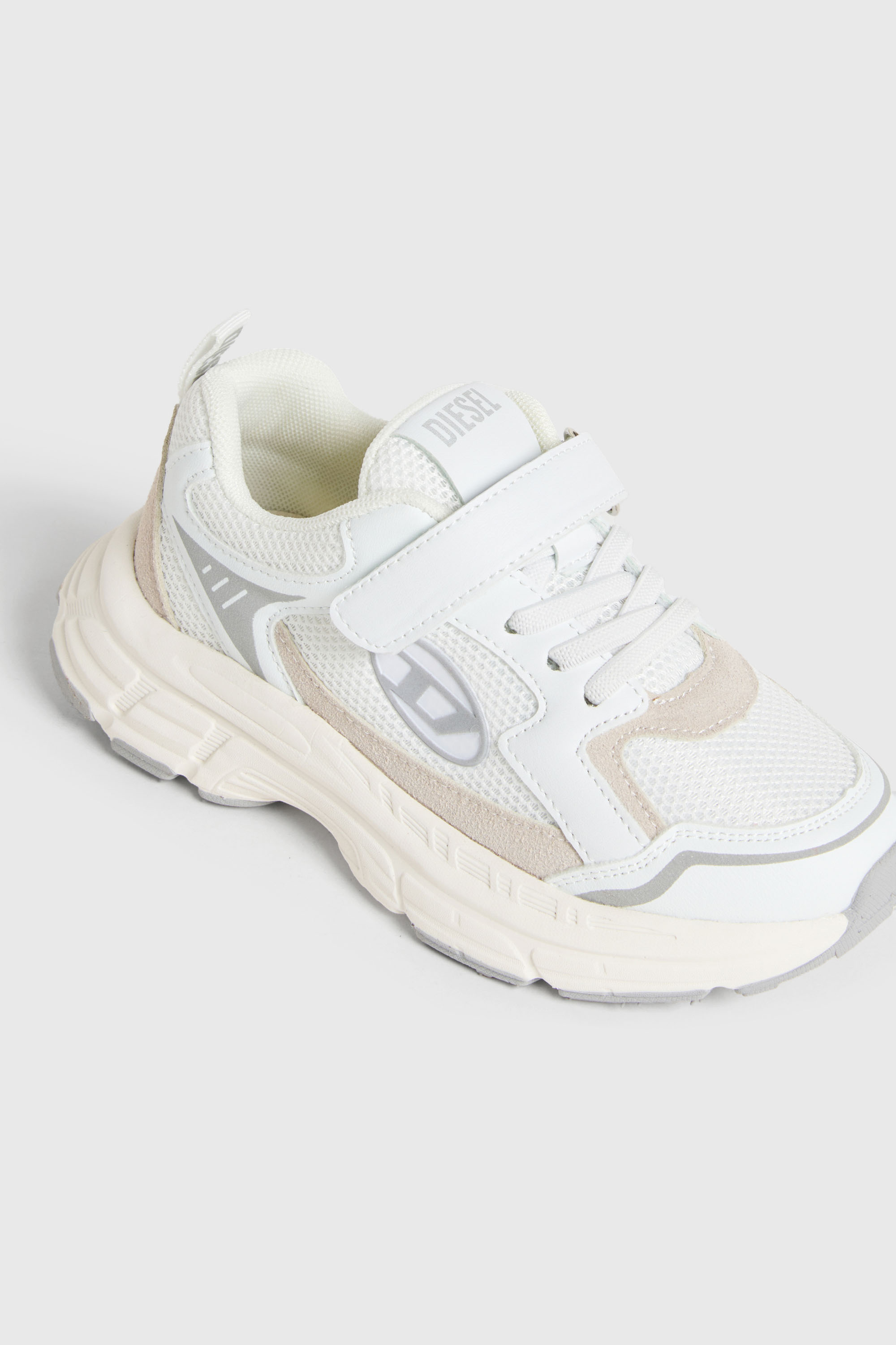 Diesel - S-RUNVINRI-VEL, S-Runvinr- Sneakers in mesh e tessuto Unisex in Bianco - 4