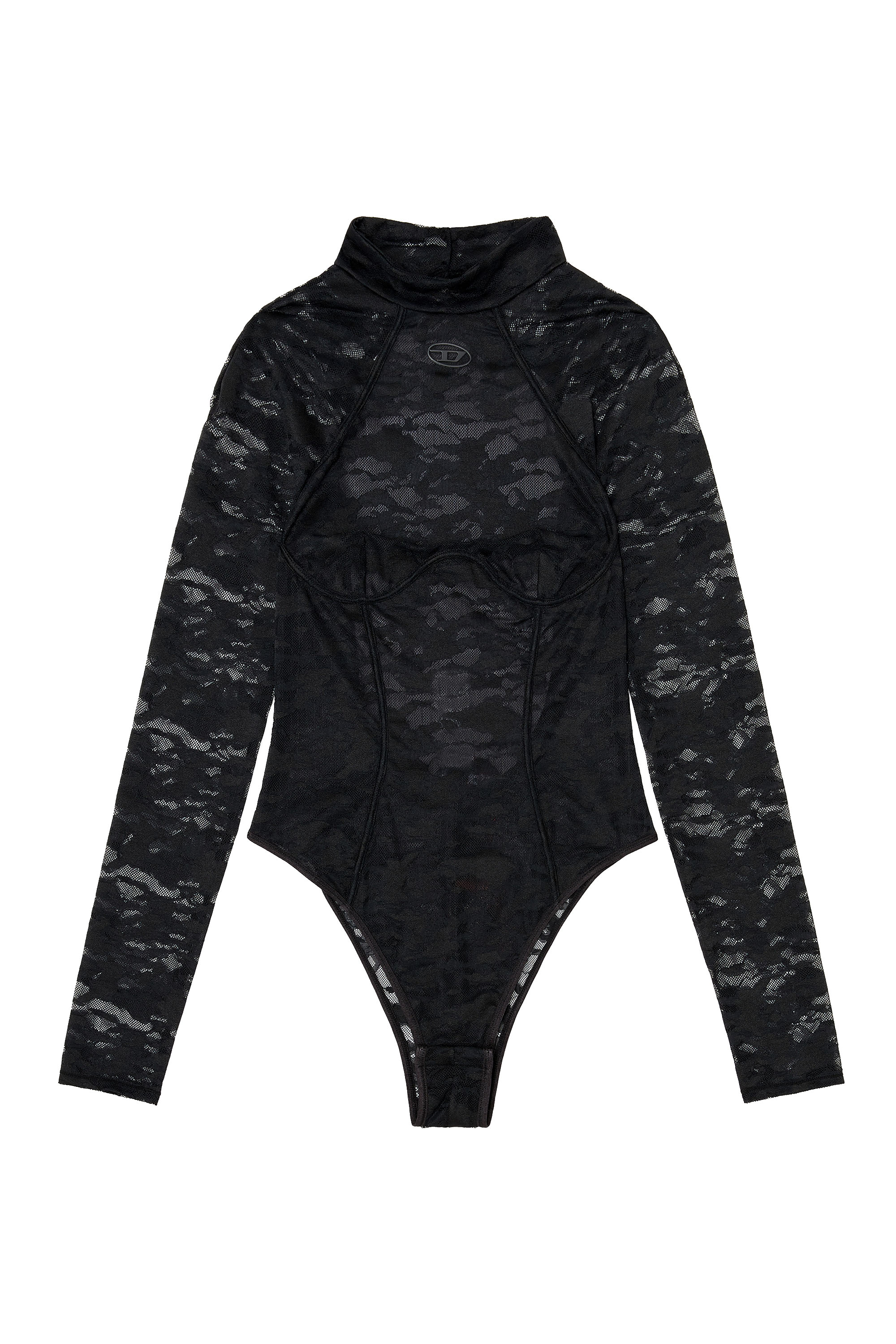 Diesel - VIVIAN-UTLT, Body en dentelle nylon avec dos ouvert Femme in ToBeDefined - 3